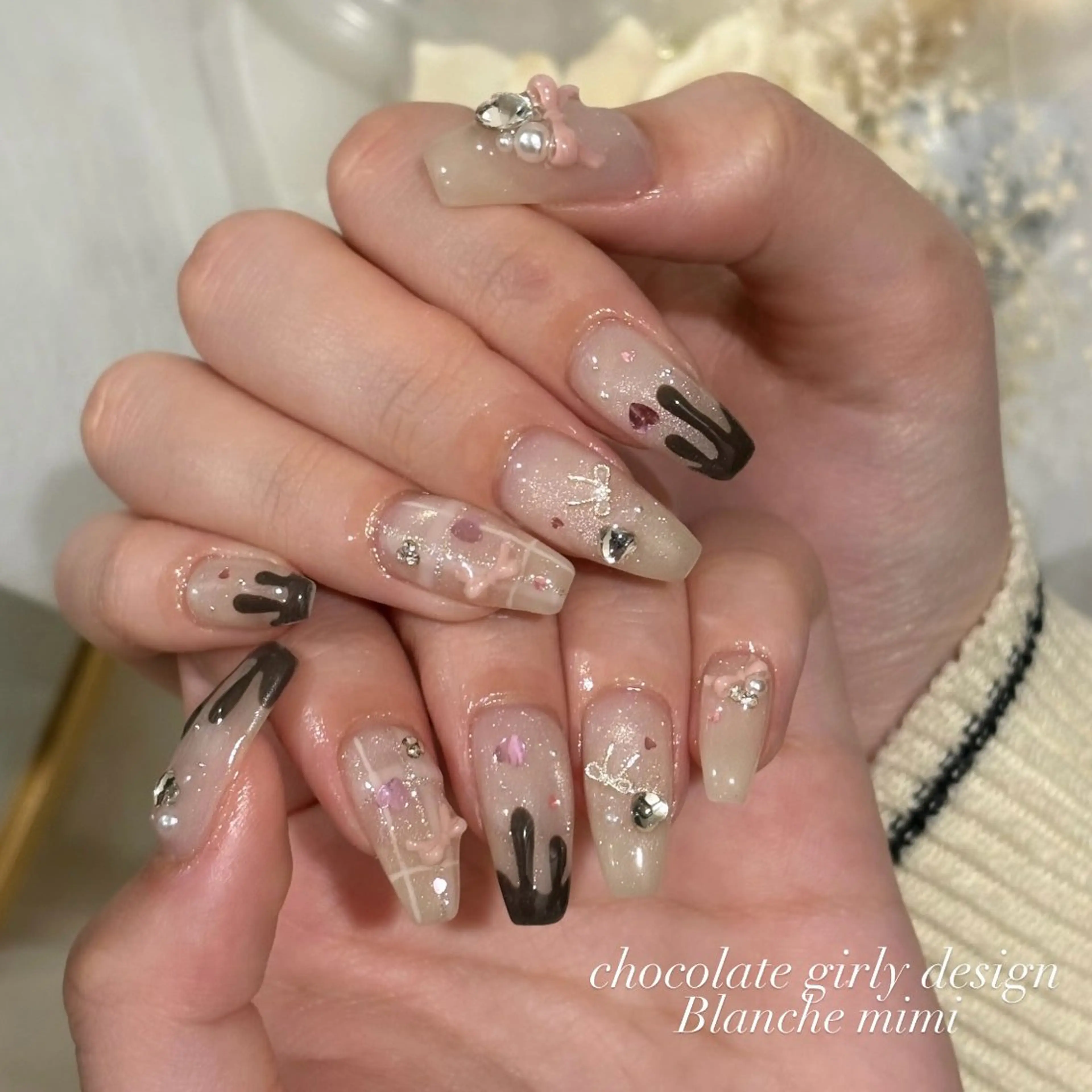 ネイル ハンドネイル Blanche mimi.u_aのネイルデザイン