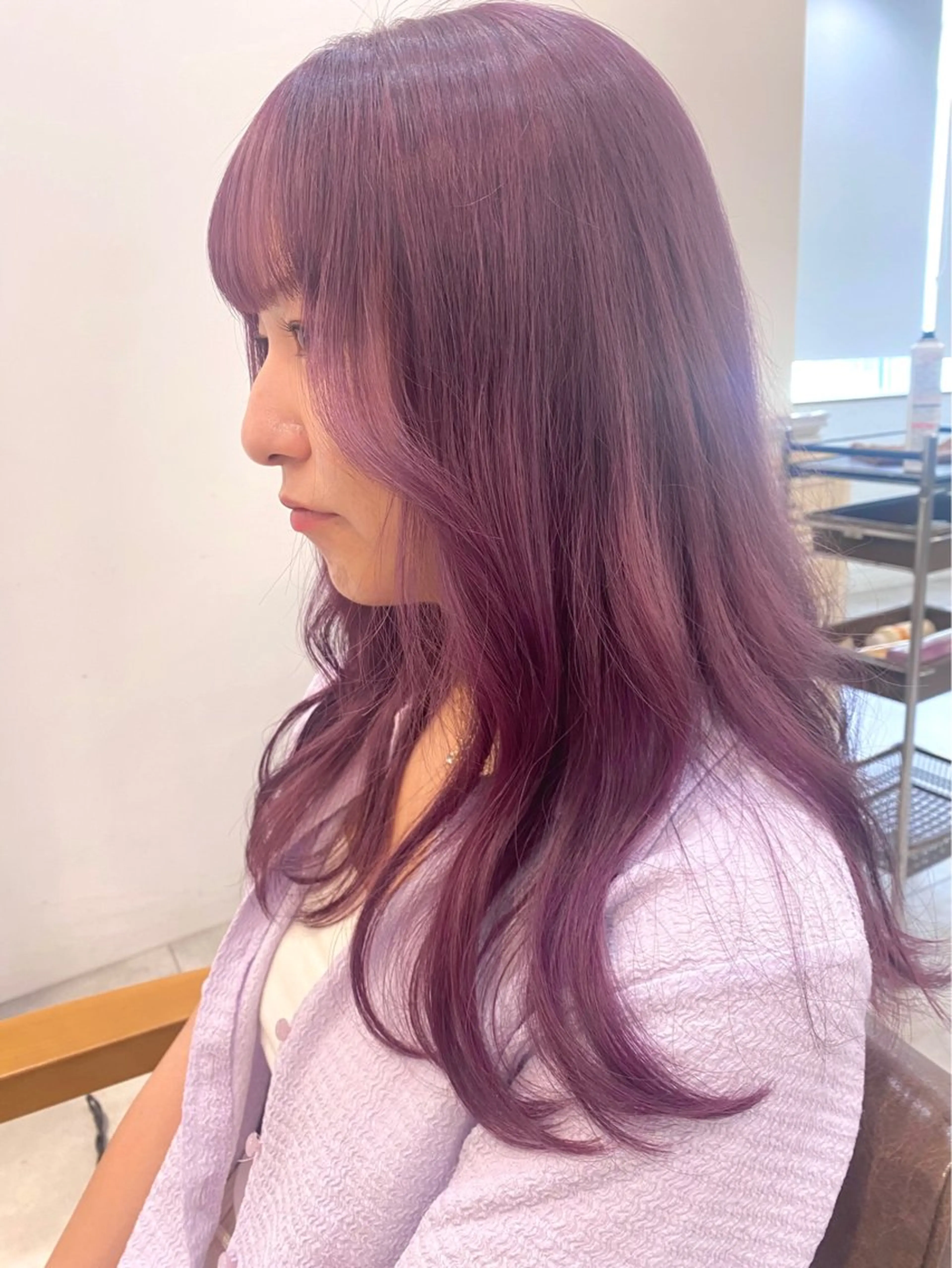 ロング カット ヘアカラー トリートメント akina＊ブリーチ ♡トレンドヘアのヘアスタイル