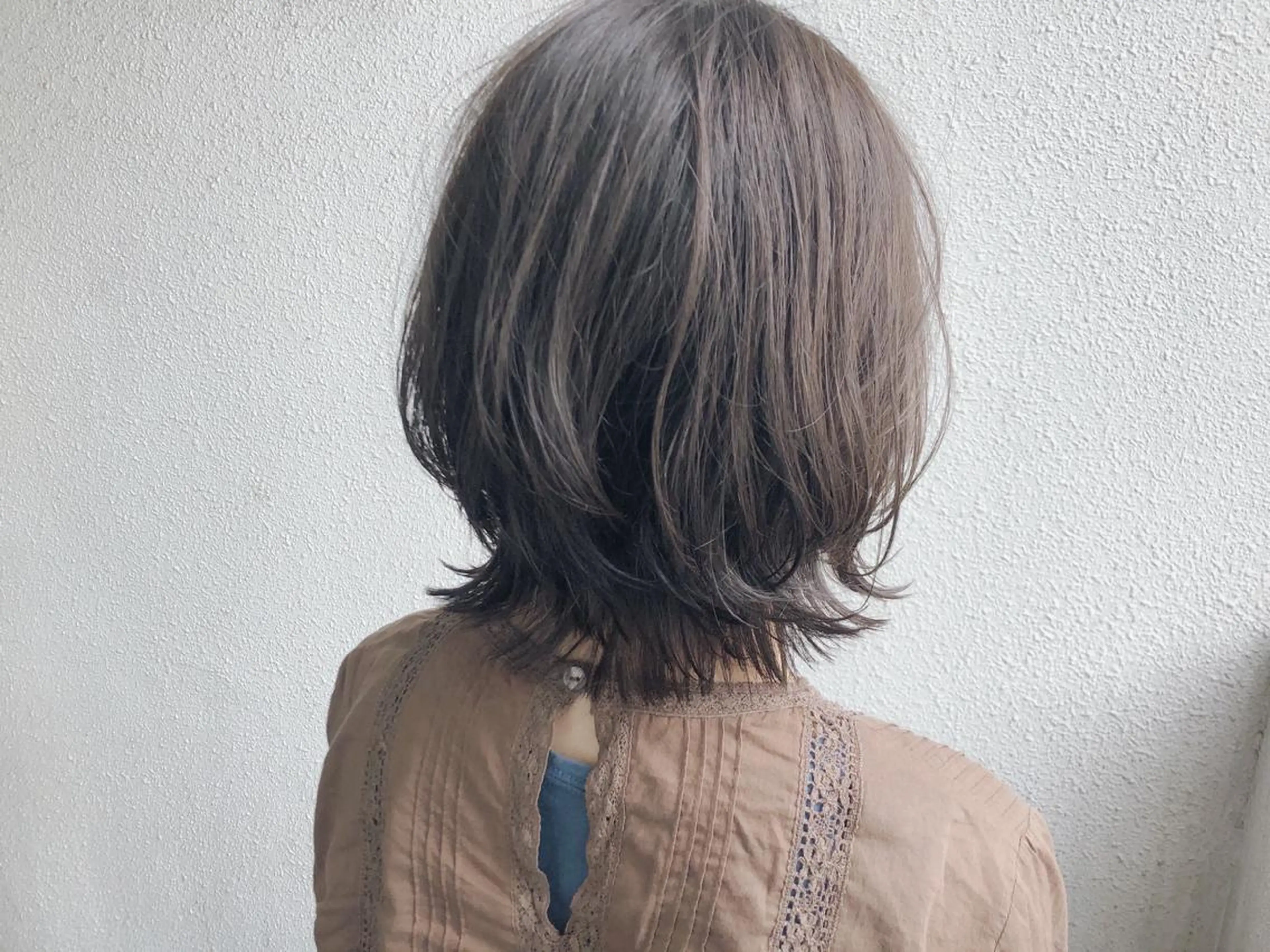 ミディアム カラー カット ヘアカラー トリートメント 髪質改善/艶髪/ 木山ゆかりのヘアスタイル