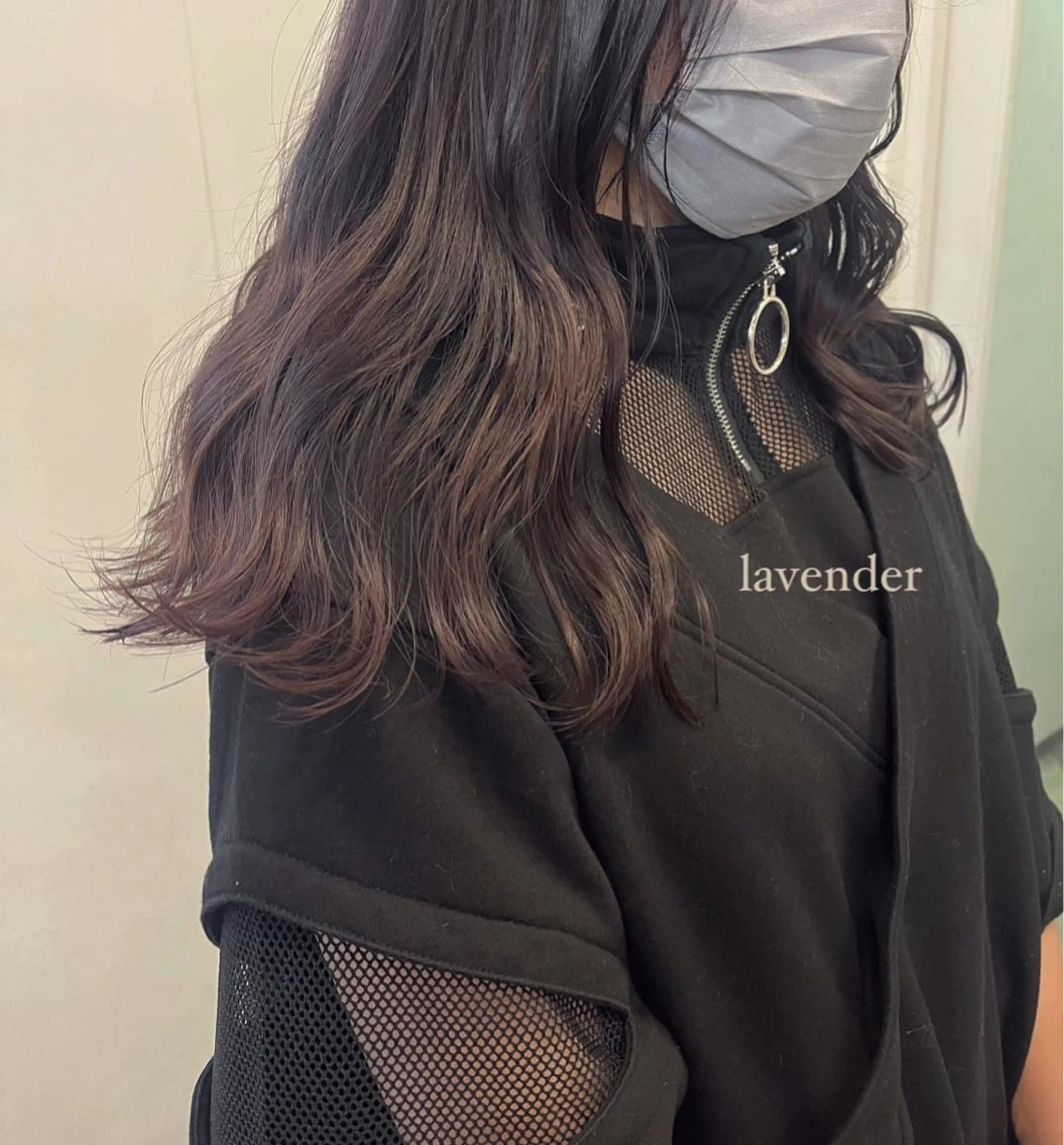 セミロング カラー ヘアカラー トリートメント mizuho🐈⬛ 艶髪¦ダークトーンのヘアスタイル