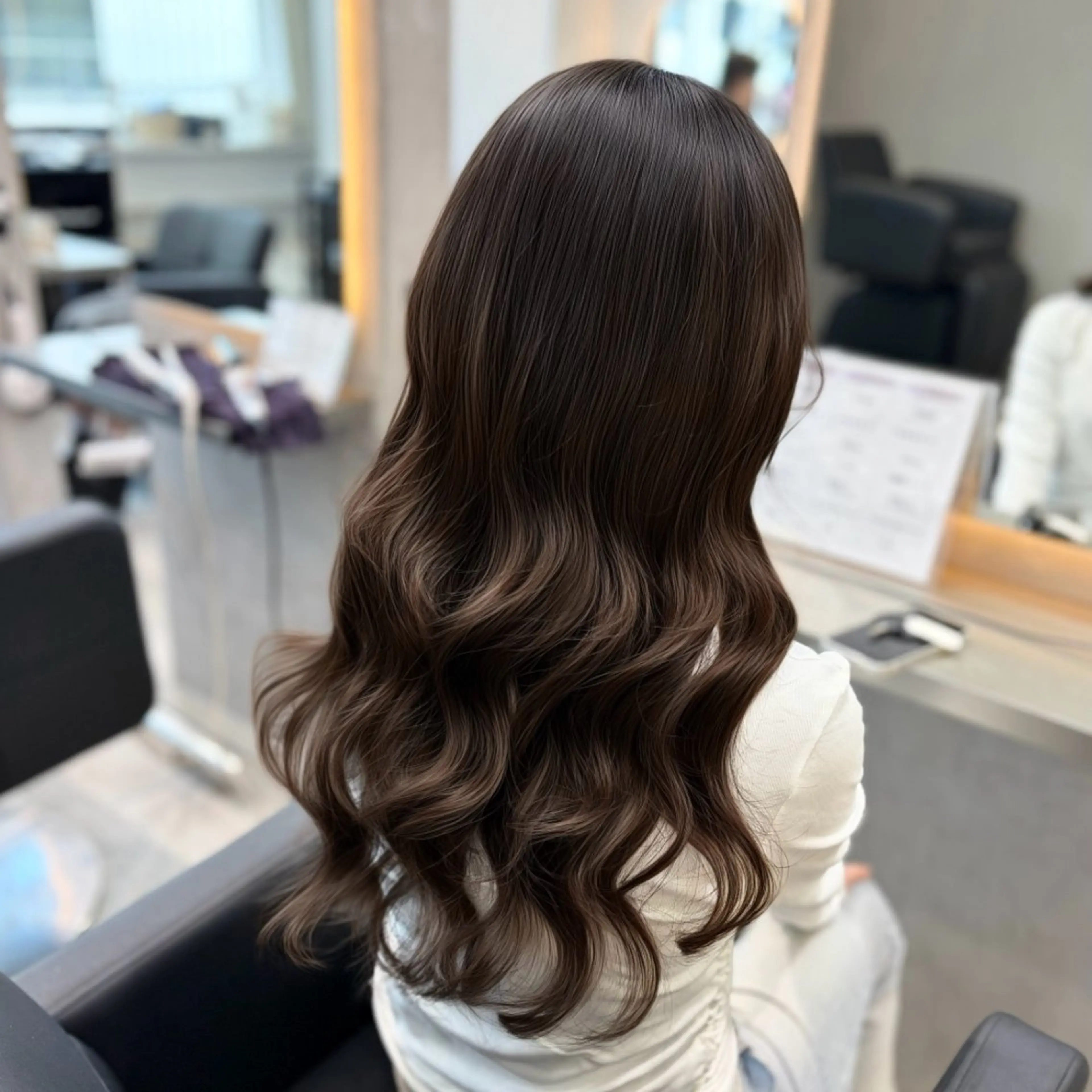 カラー ブリーチ ブラウンカラー ブリーチなしカラー エクステ MOMOKA / Lapis今泉店のヘアスタイル
