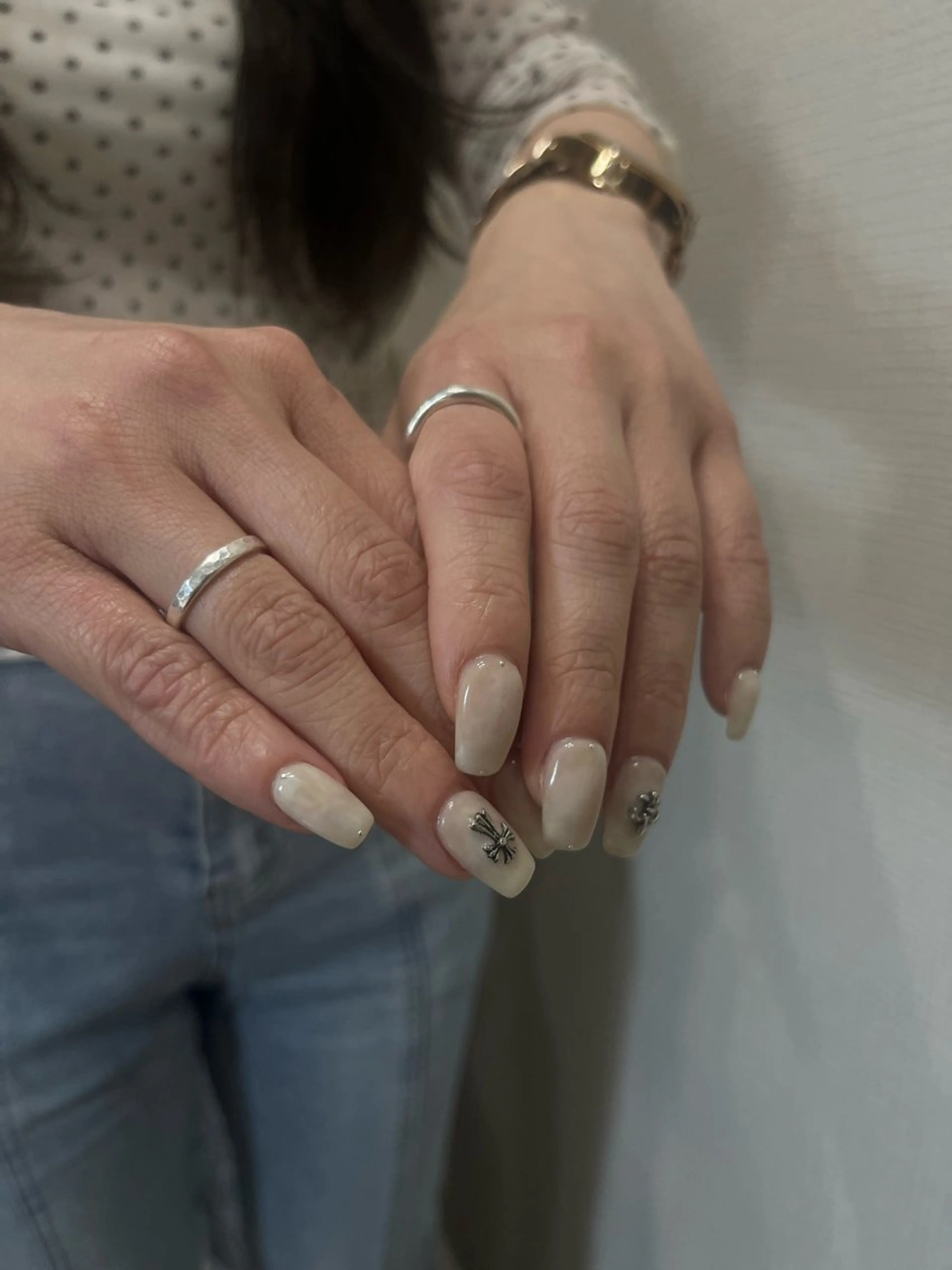 ネイル ホワイト atelier moiのネイルデザイン