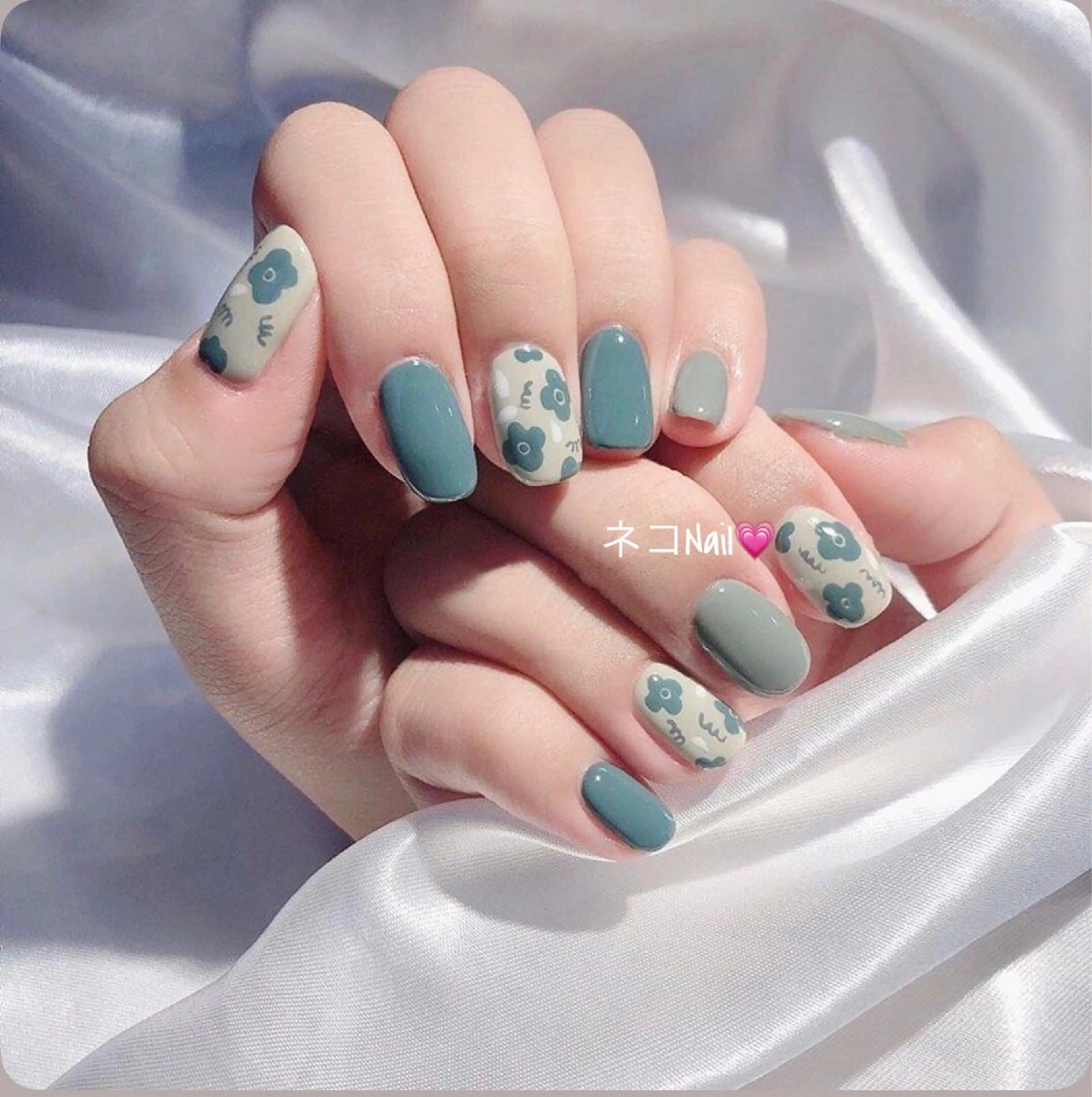 ネイル ジェルネイル ワンカラーネイル ハンドネイル ネコ Nailのネイルデザイン