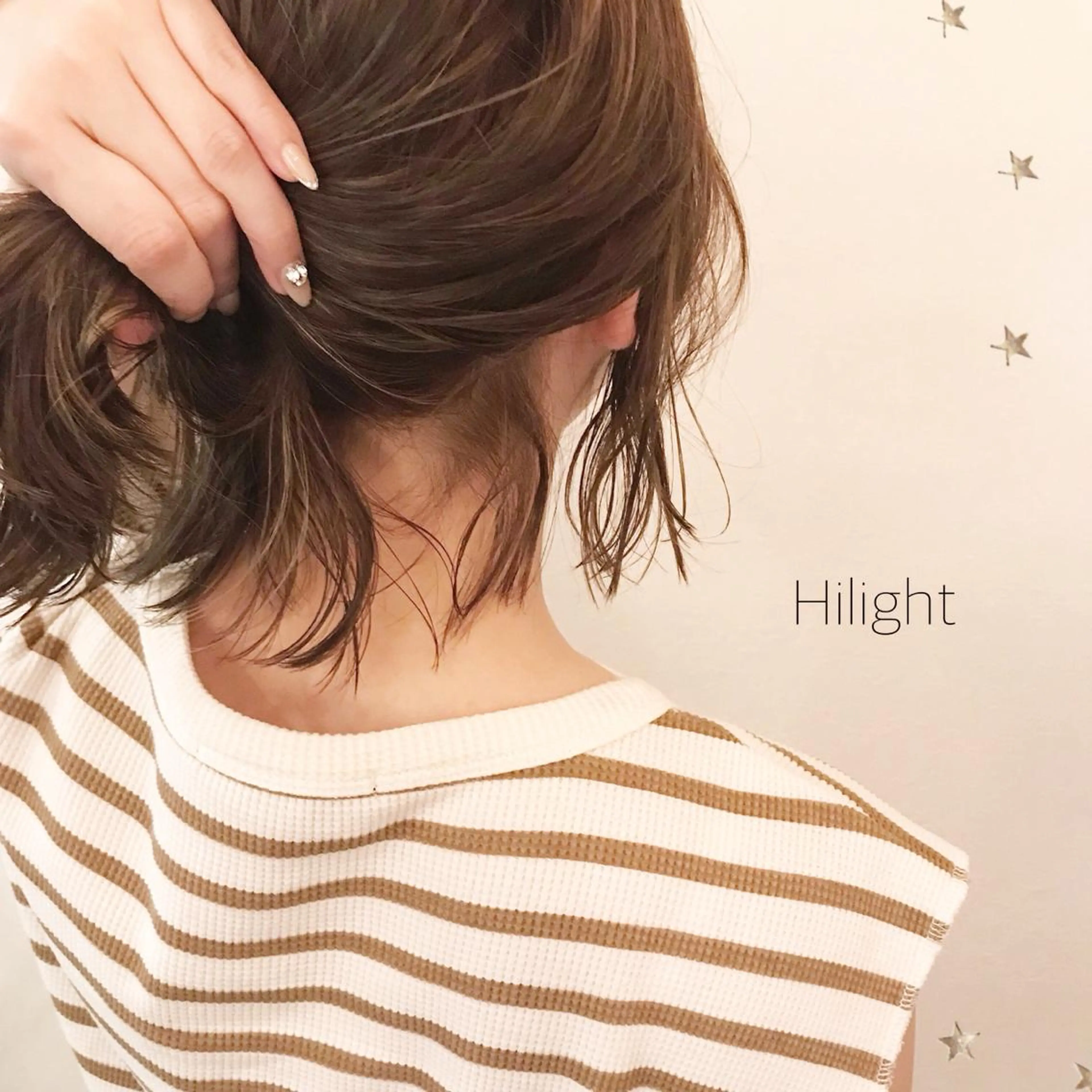 ミディアム カラー 市川 千夏のヘアスタイル