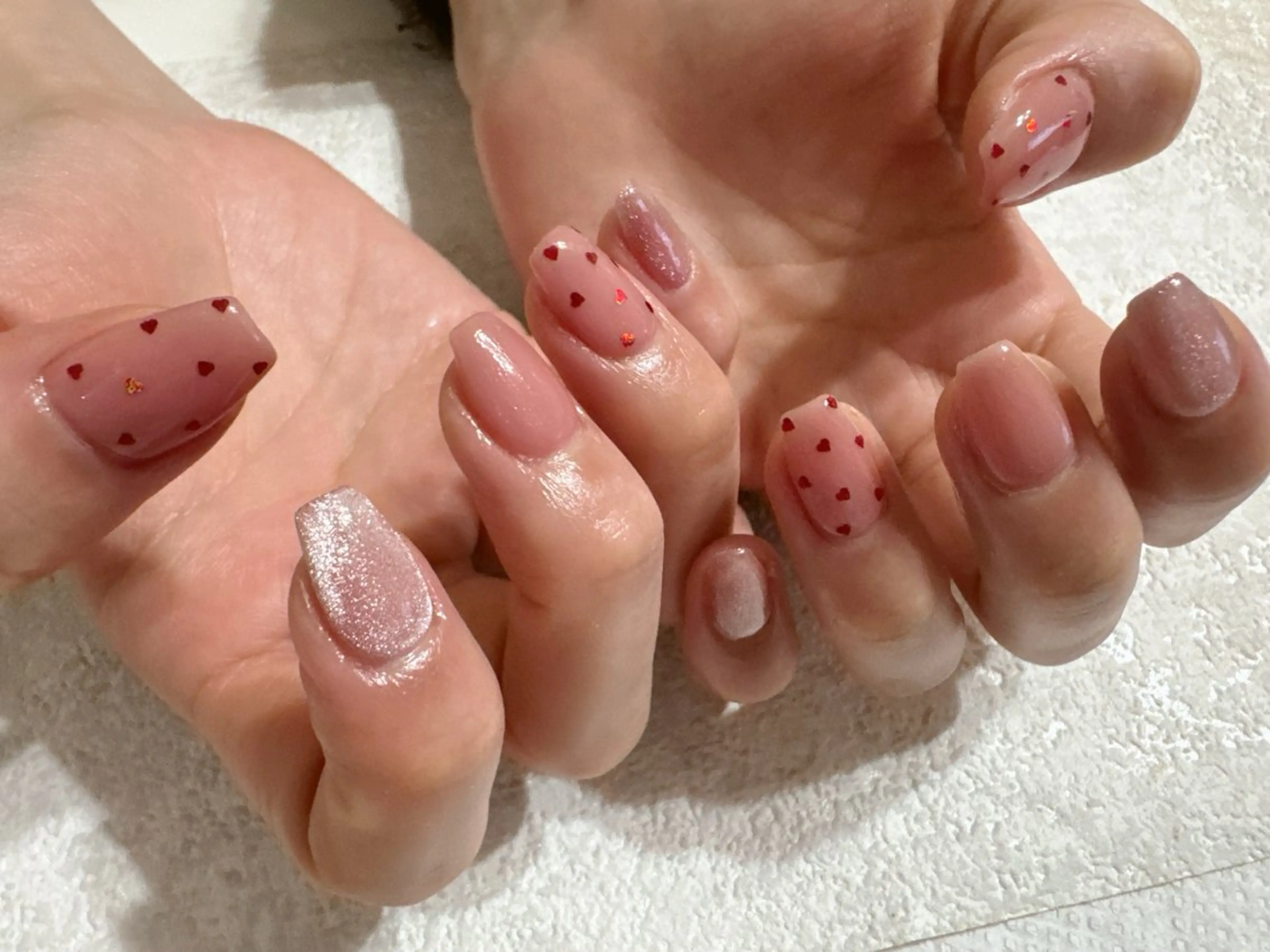 ネイル オーロラネイル フットネイル フレンチネイル ジェルネイル 韓国ネイル kikinail 溝の口のネイルデザイン