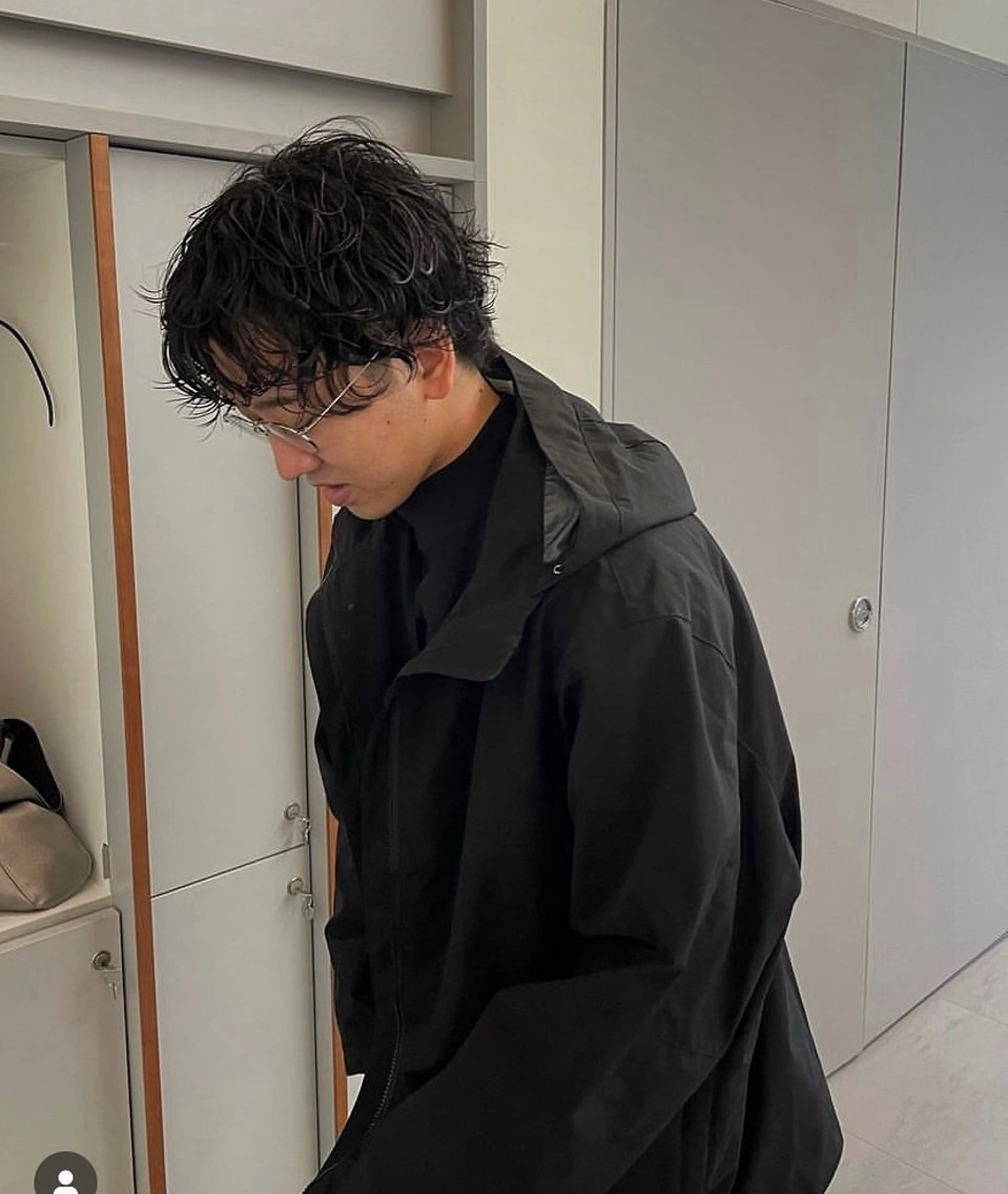 メンズ センターパート 田形清流のヘアスタイル