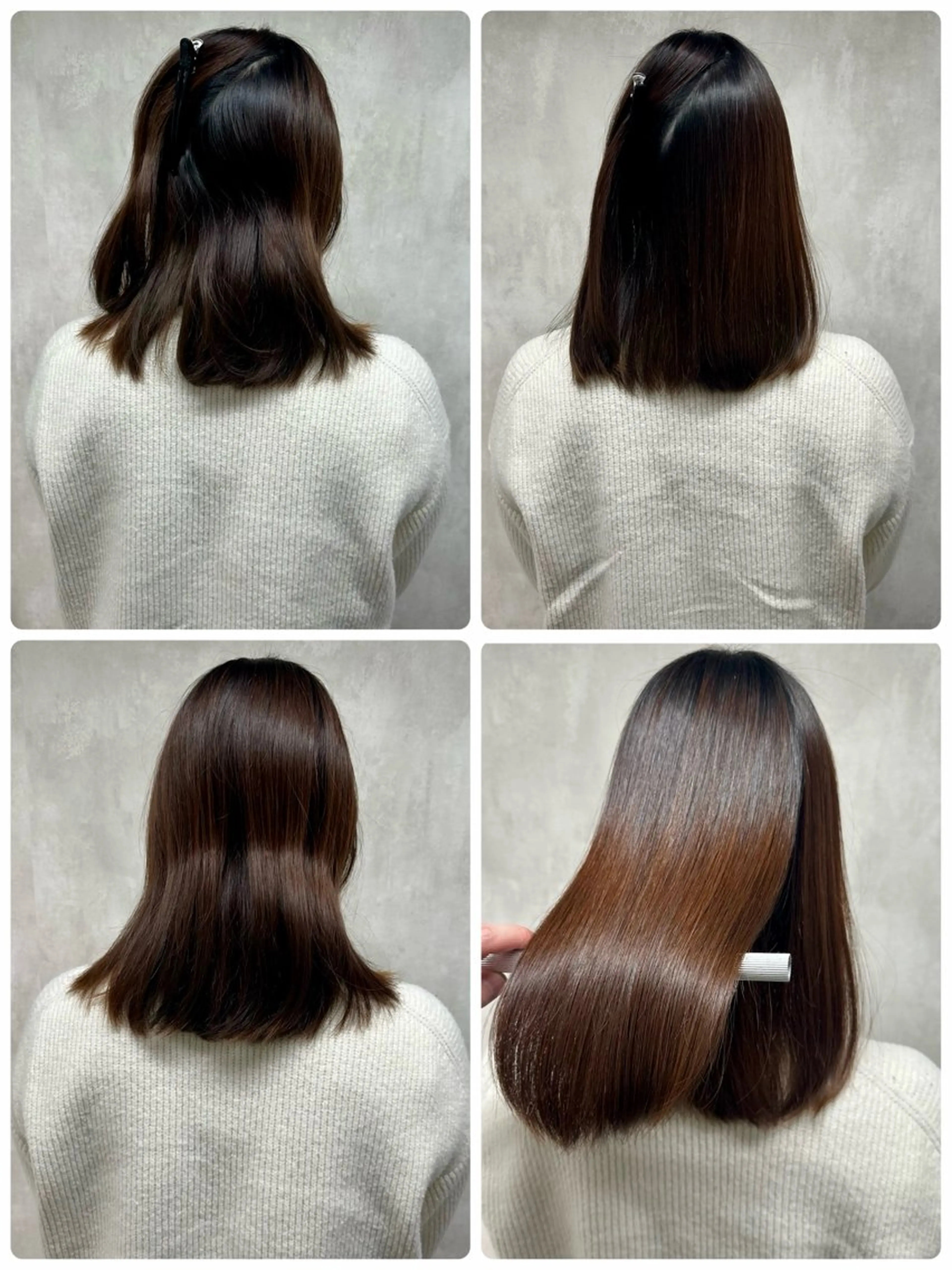 セミロング 縮毛矯正 トリートメント ⚠️美容室迷子⚠️ 谷口にお任せ😊のヘアスタイル