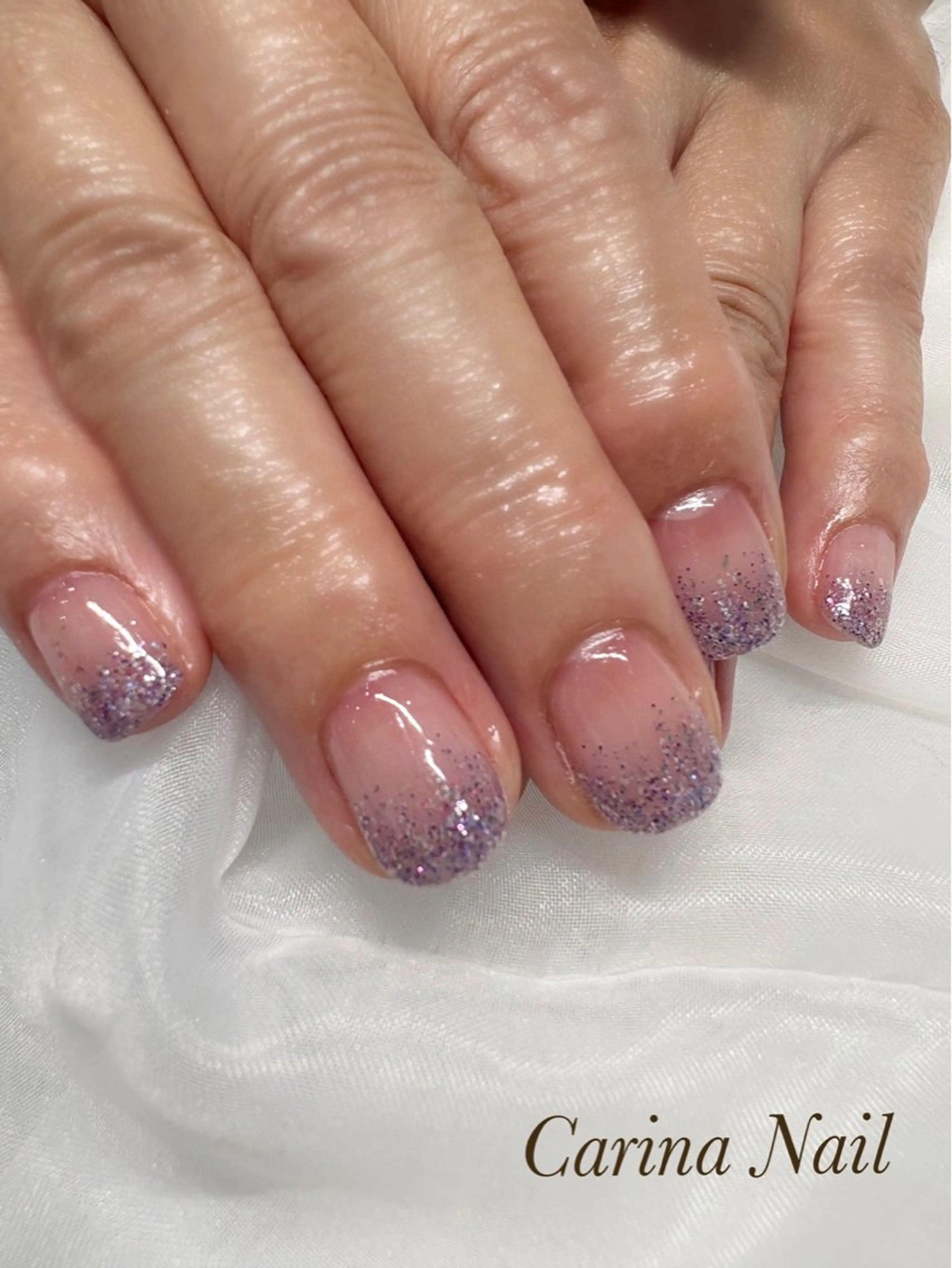 ネイル ラメ(グリッター) ラメグラデーション CarinaNail yukariのネイルデザイン