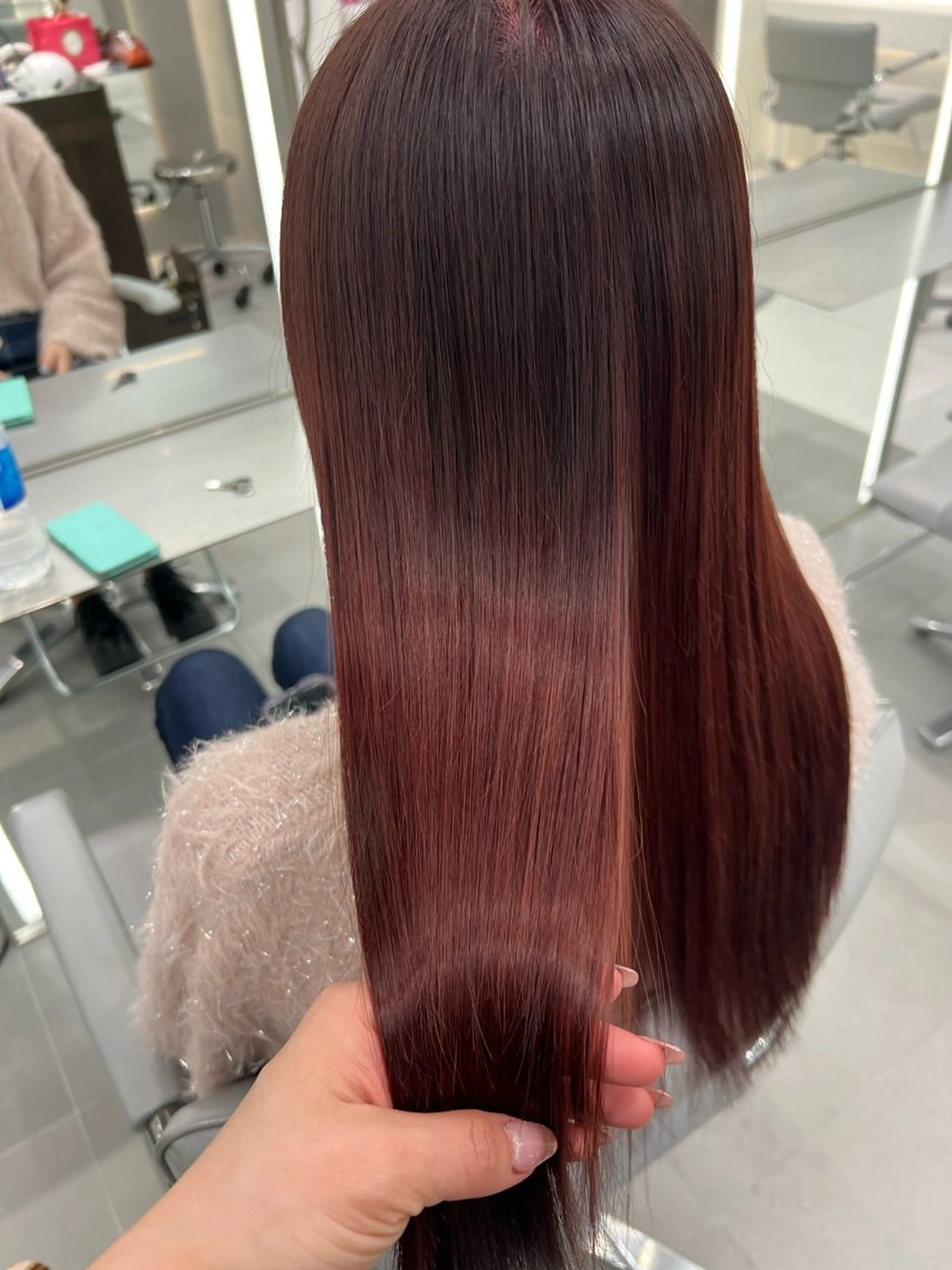 ロング カラー ヘアアレンジ シールエクステ アッシュ バレイヤージュ ベージュカラー 黒髪 ヘアカラー トリートメント ar+ ❤︎ maiのヘアスタイル