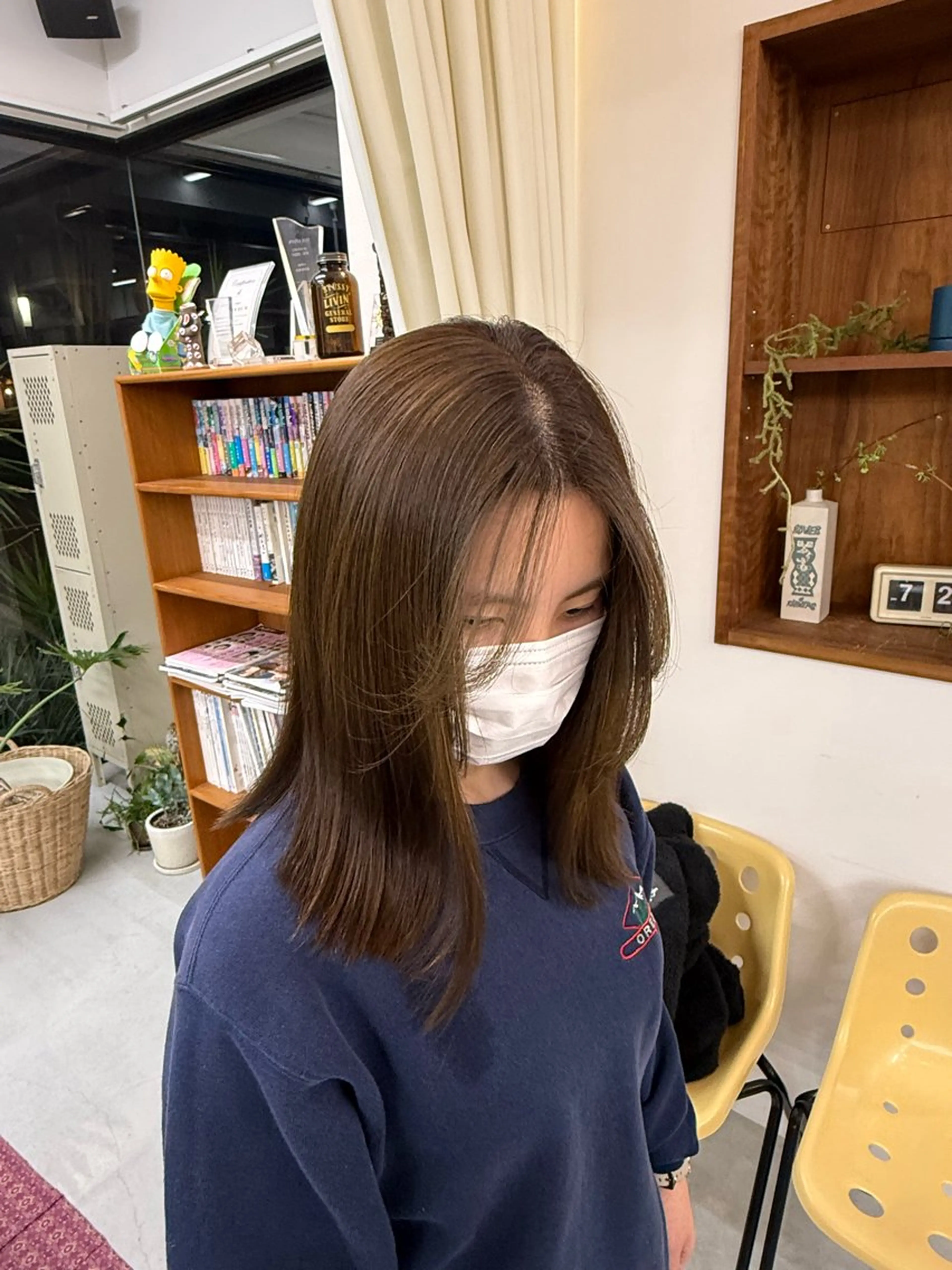 セミロング カラー ブラウンカラー 透明感カラー カット ヘアカラー トリートメント 透明感カラー/垢抜け /レイヤー/mamiのヘアスタイル