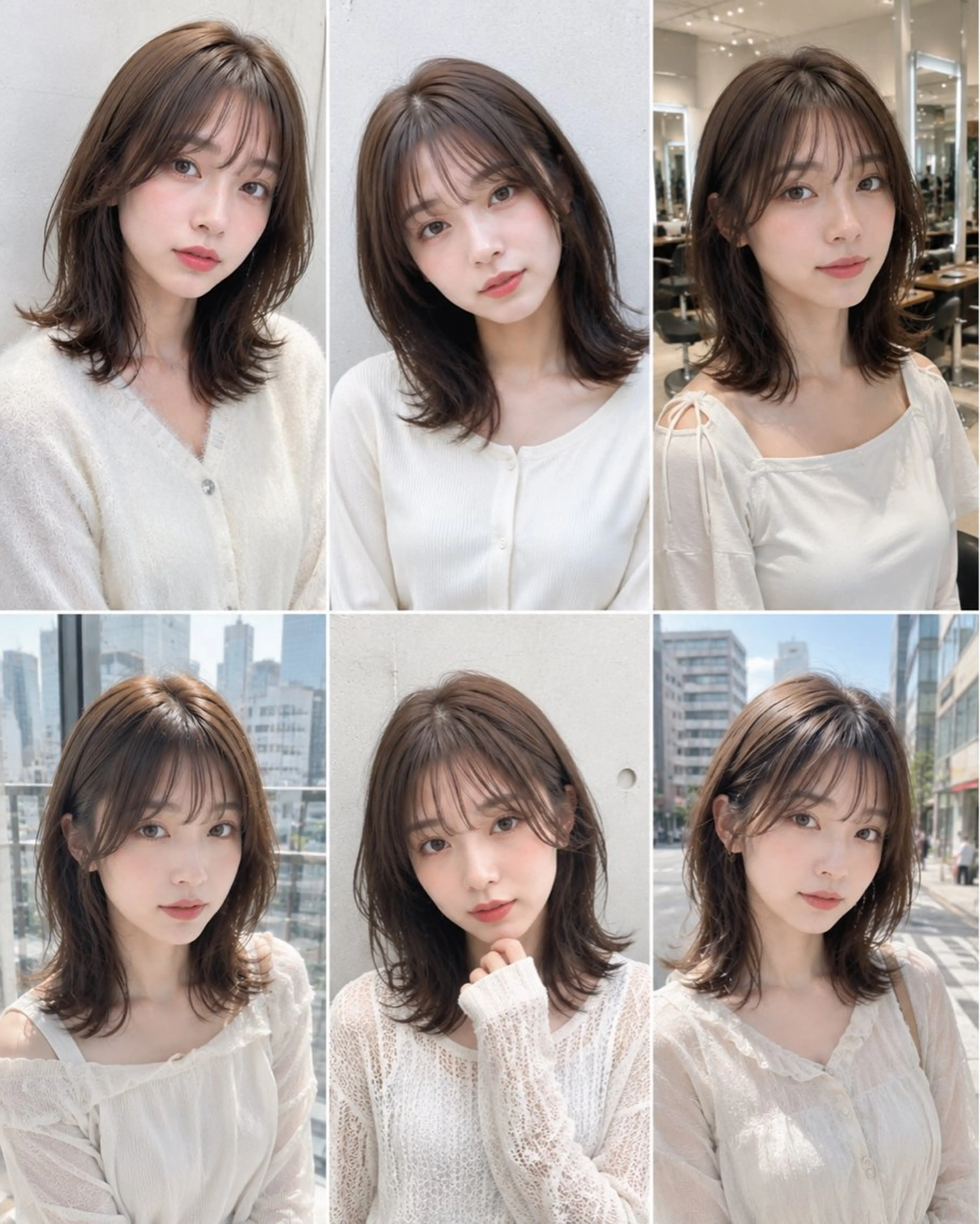 ミディアム カラー ヘアアレンジ ミディアムレイヤー レイヤーカット 今だけ無料カット募集 💫KEISHIのヘアスタイル