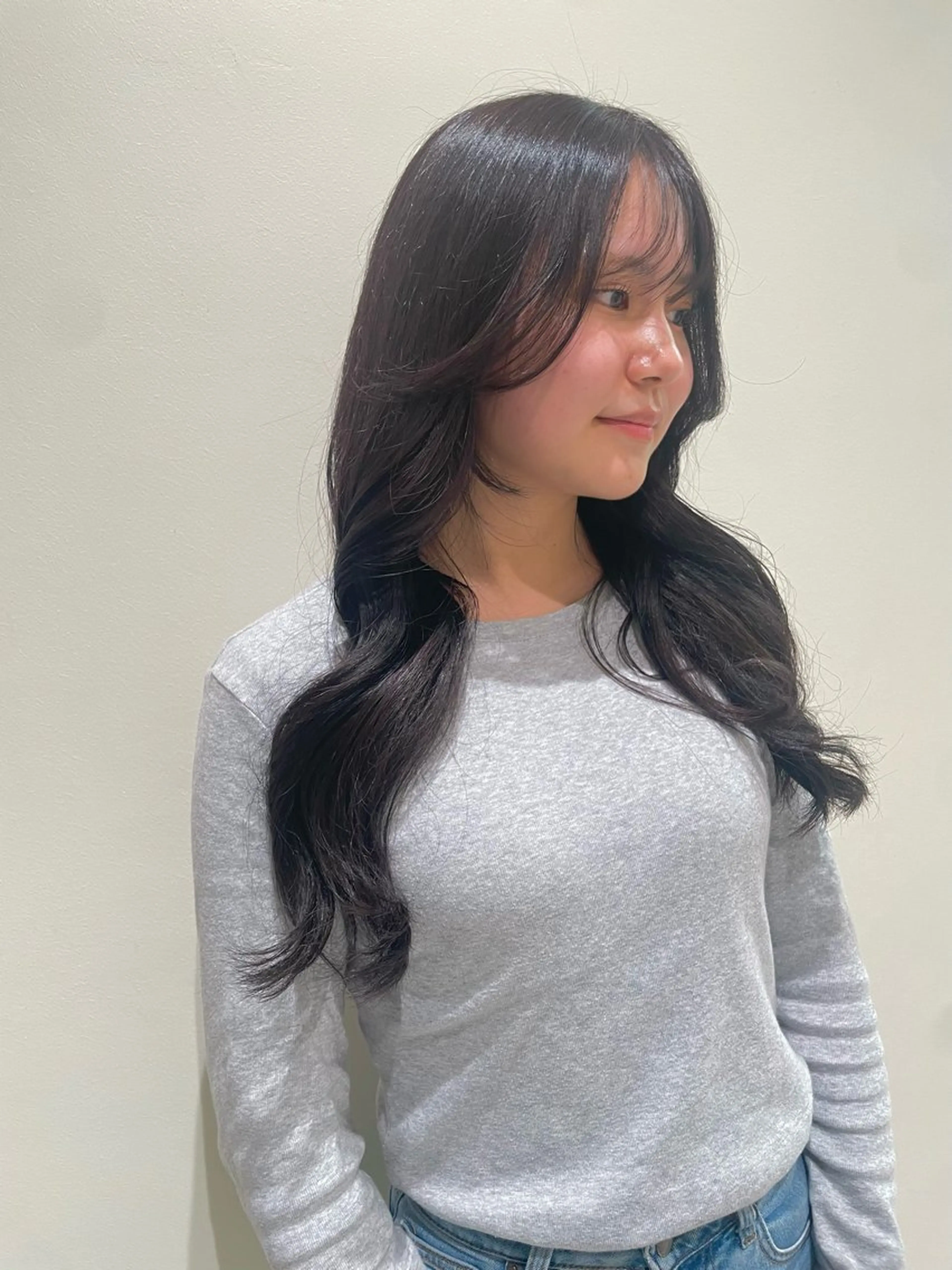 ロング カラー カーリーパーマ/ 透明ｶﾗｰ/MIKUのヘアスタイル