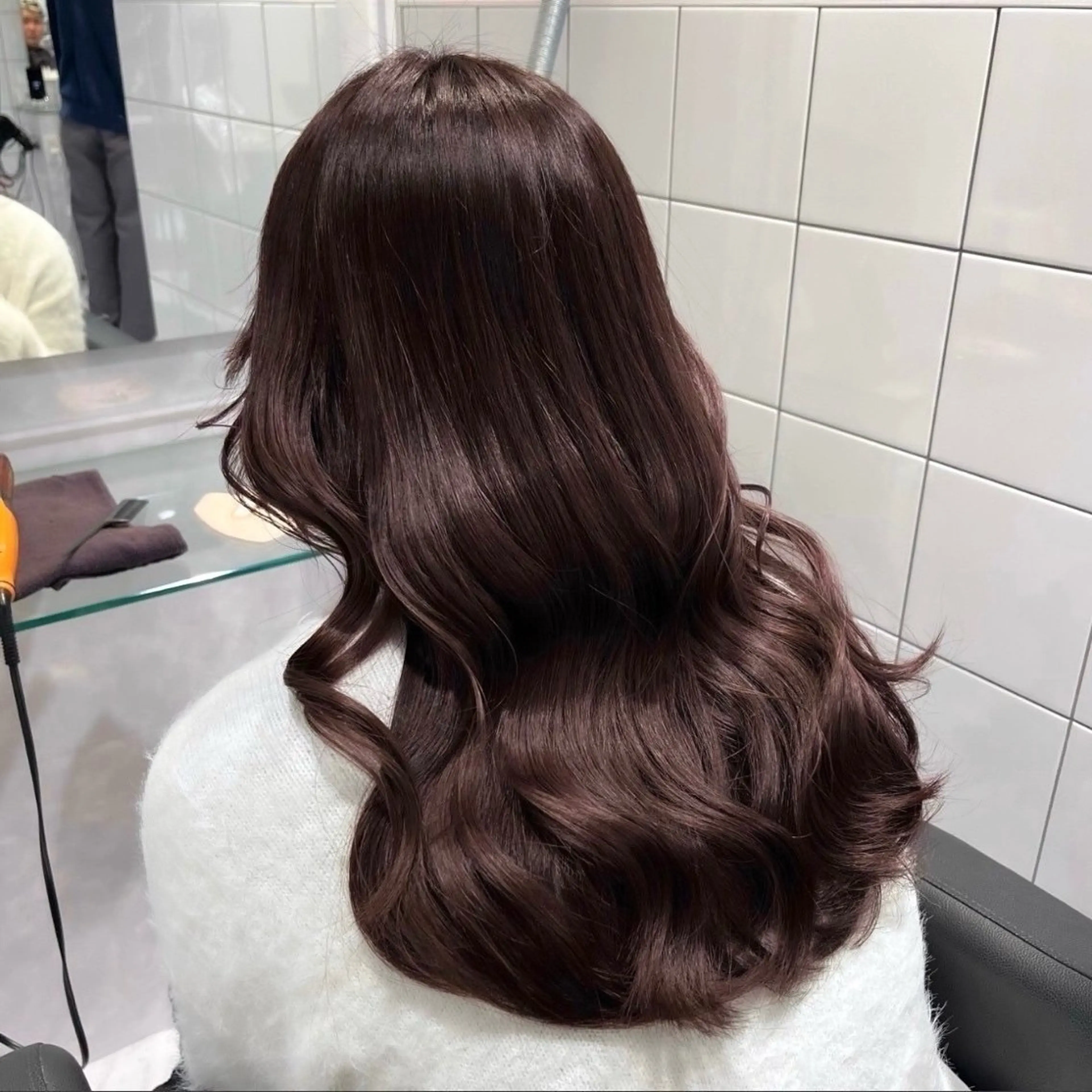 セミロング カラー ヘアカラー トリートメント ヘッドスパ ヘアセット 🤍淡色ピンク&ラベ ンダーYUKI🤍のヘアスタイル