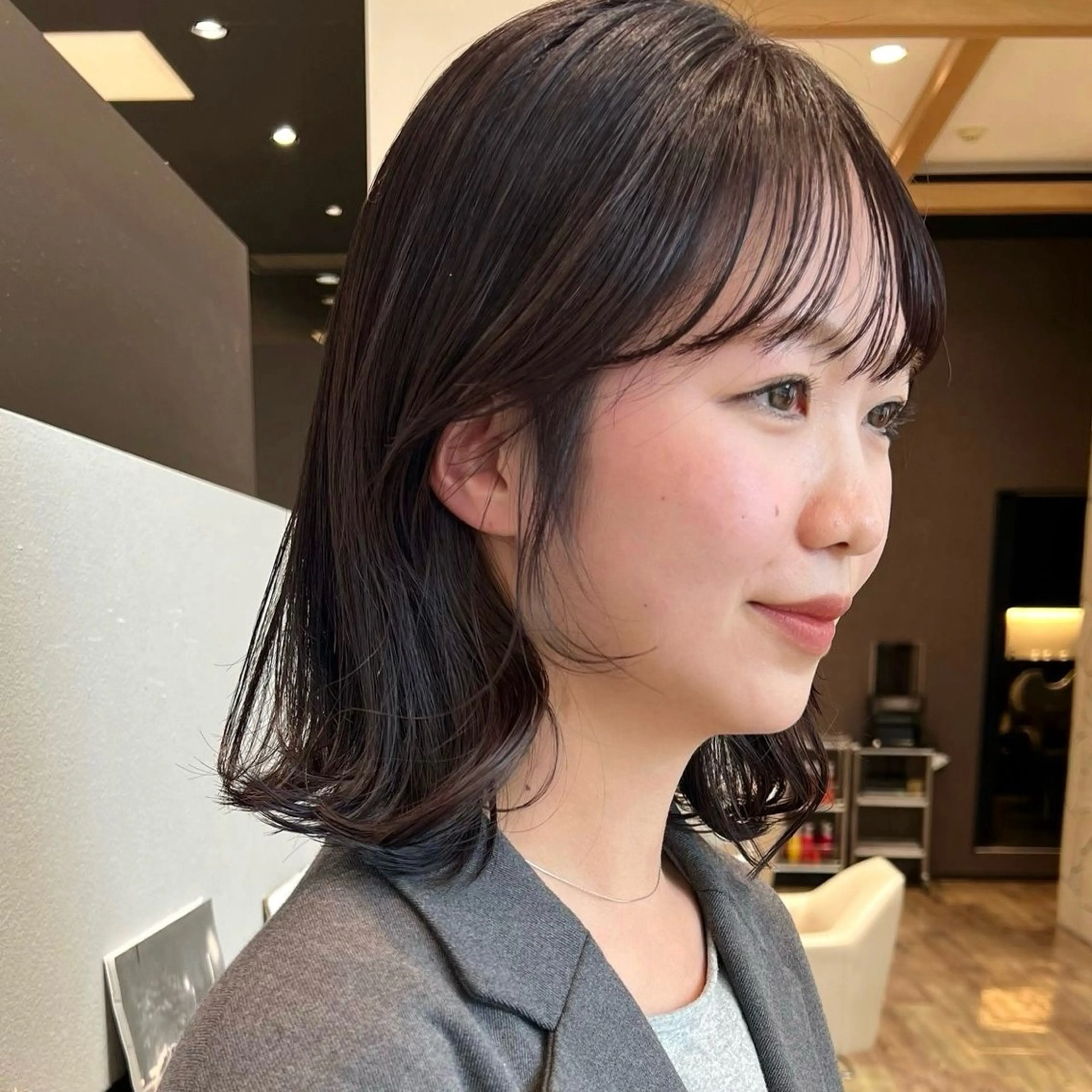 ミディアム カラー ヘアカラー k-two あべのキューズモール所属・k-two 天王寺♡ honokaのヘアスタイル