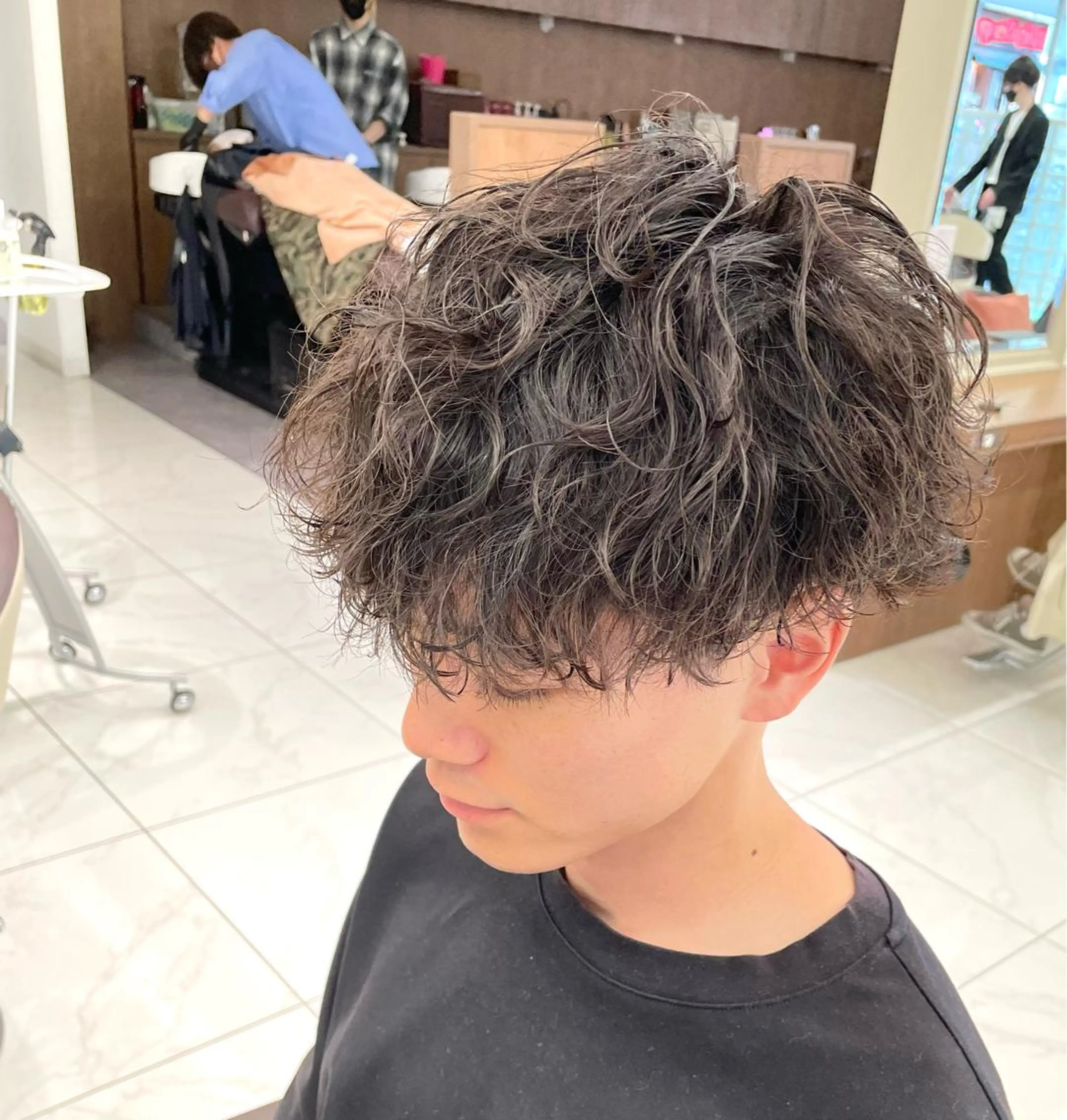 ショート パーマ メンズ 【メンズ特化】 池田大成✂︎のヘアスタイル