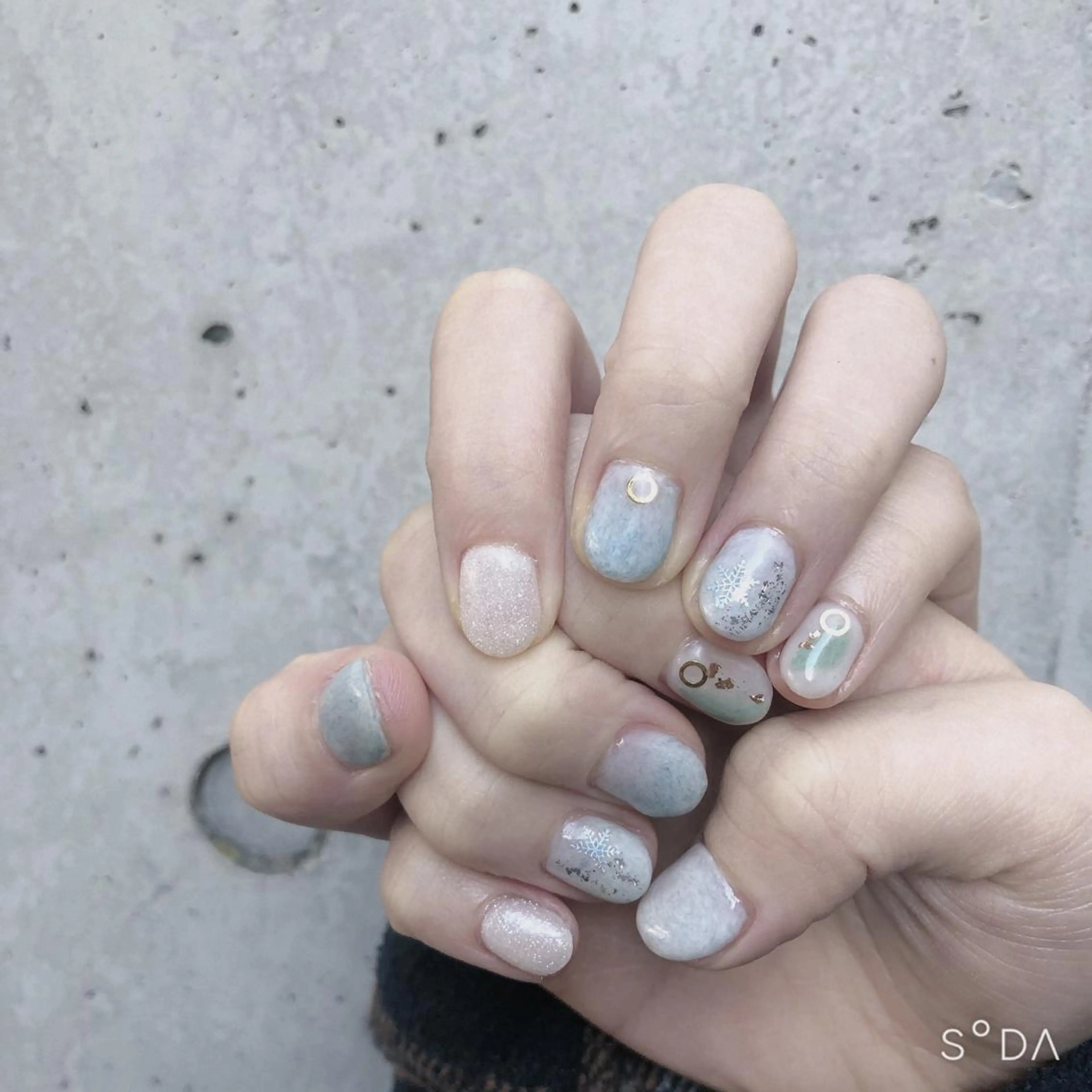 ネイル ジェルネイル 韓国ネイル 冬ネイル You kyehwaのネイルデザイン