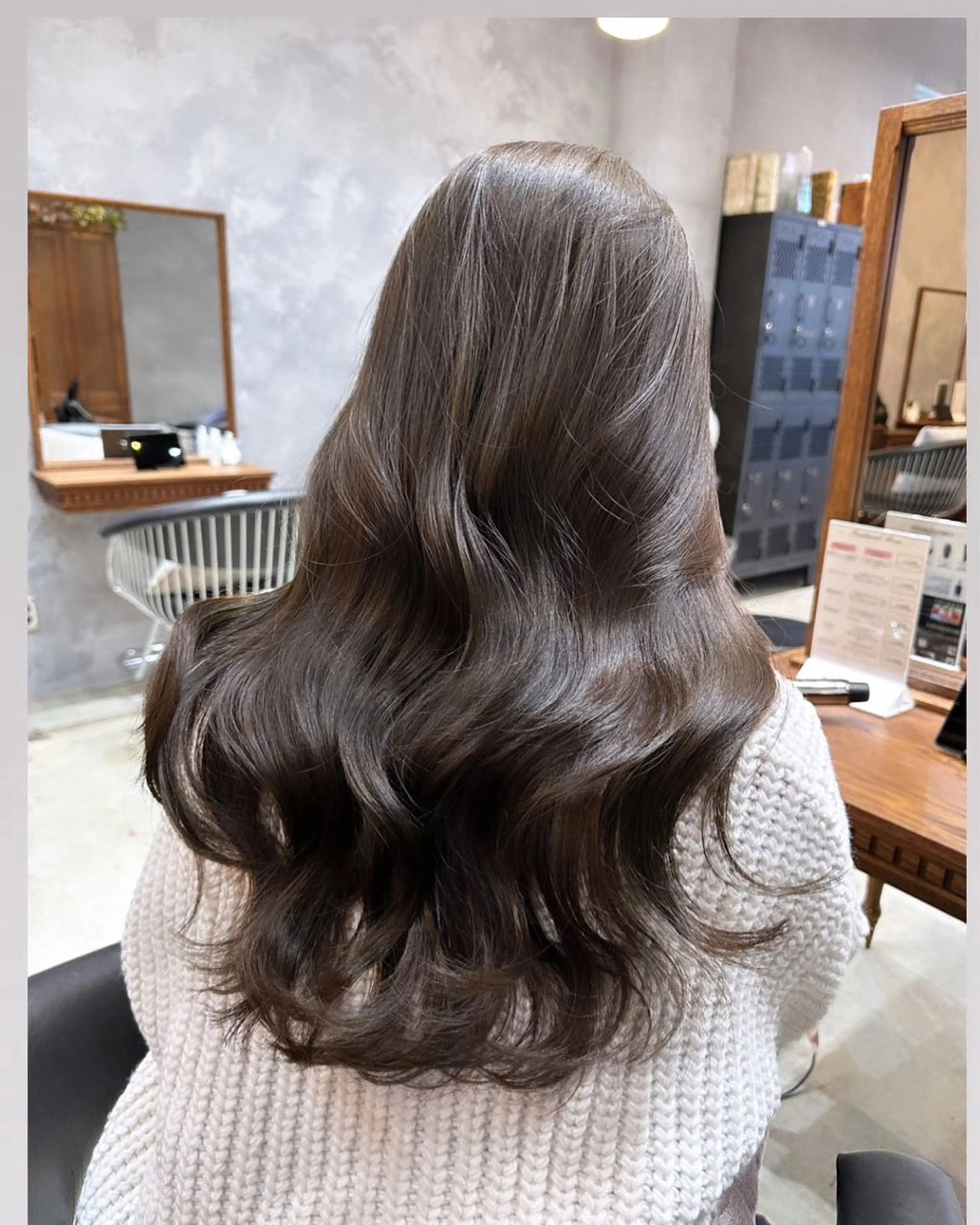 ロング カラー 透明感カラー グレージュ ヘアカラー トリートメント ブリーチなし/暖色/ 透明感/ririkaのヘアスタイル