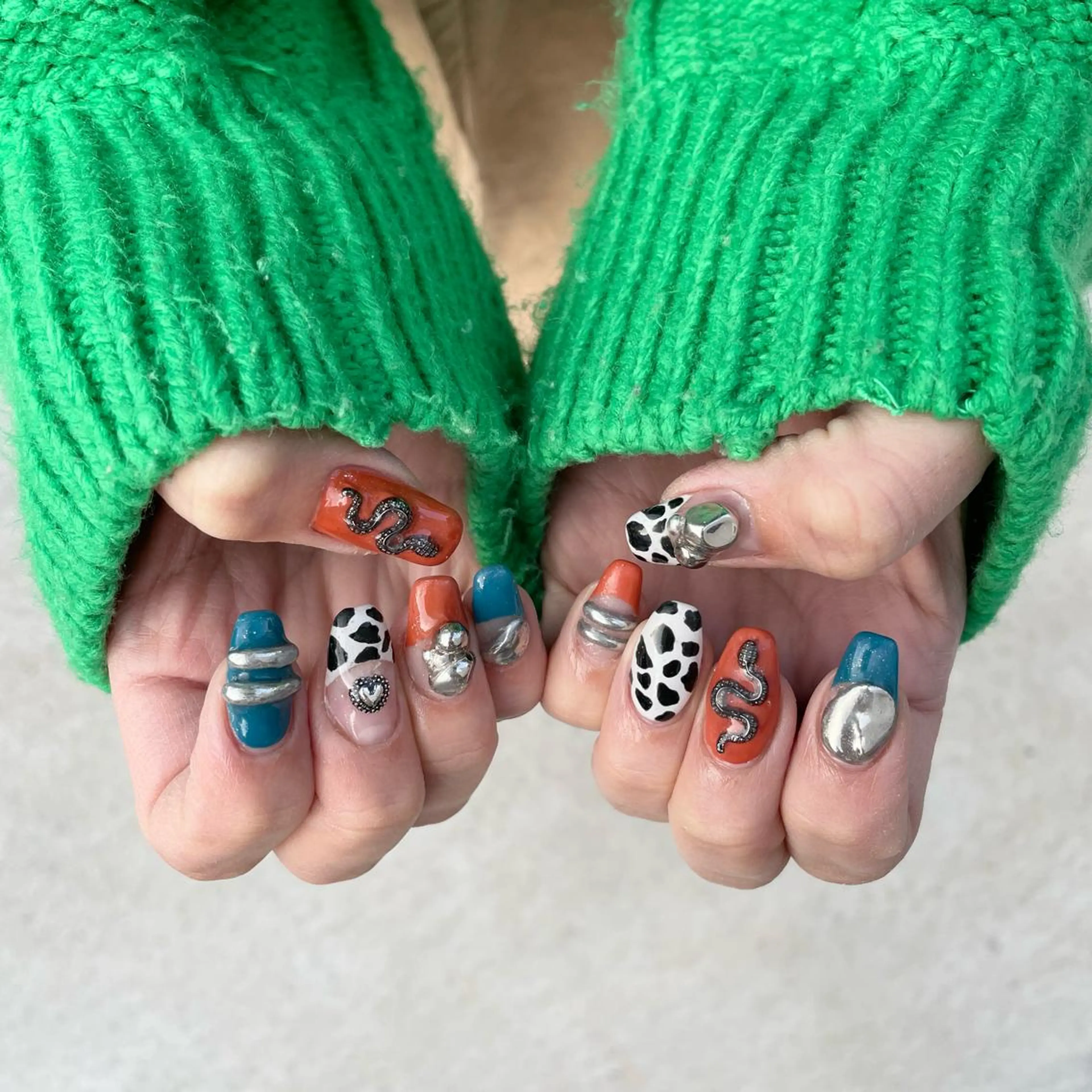 ネイル ハンドネイル Sea  nail by emaのネイルデザイン