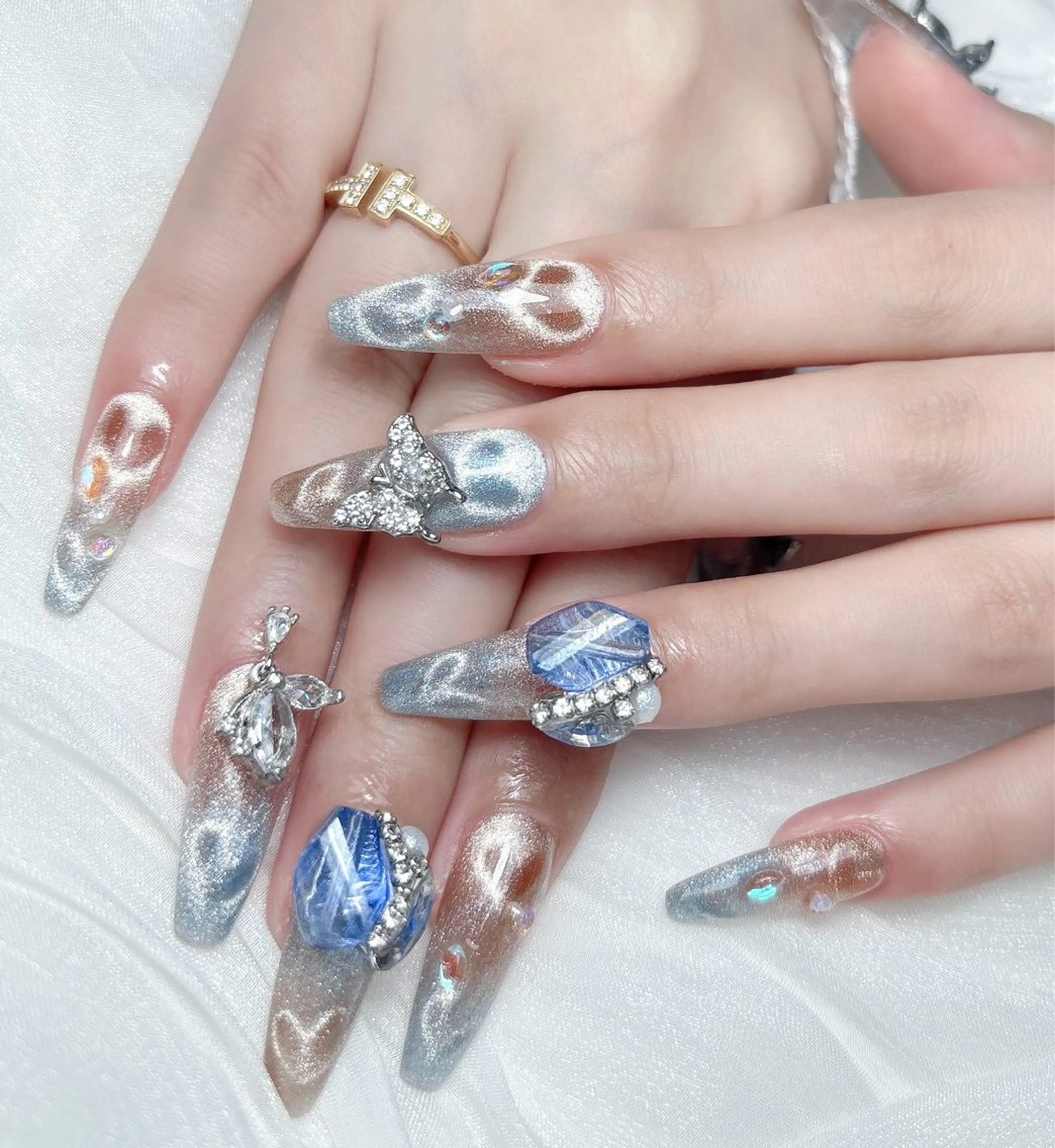 ネイル ハンドネイル M🌷nail 長さだし専門店のネイルデザイン