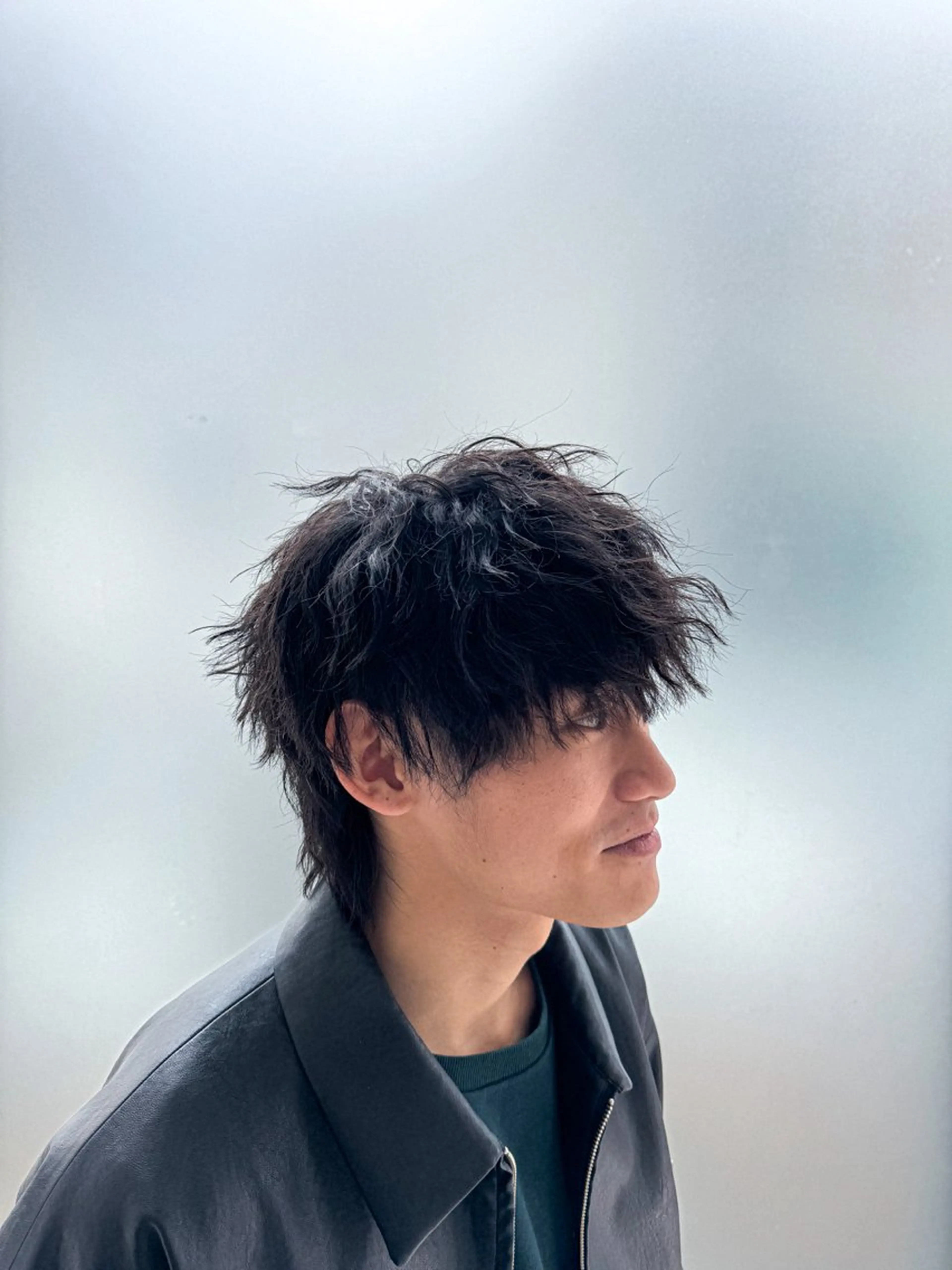 メンズ マッシュウルフ マッシュ メンズウルフカット ウルフカット 椎葉 祐也のヘアスタイル