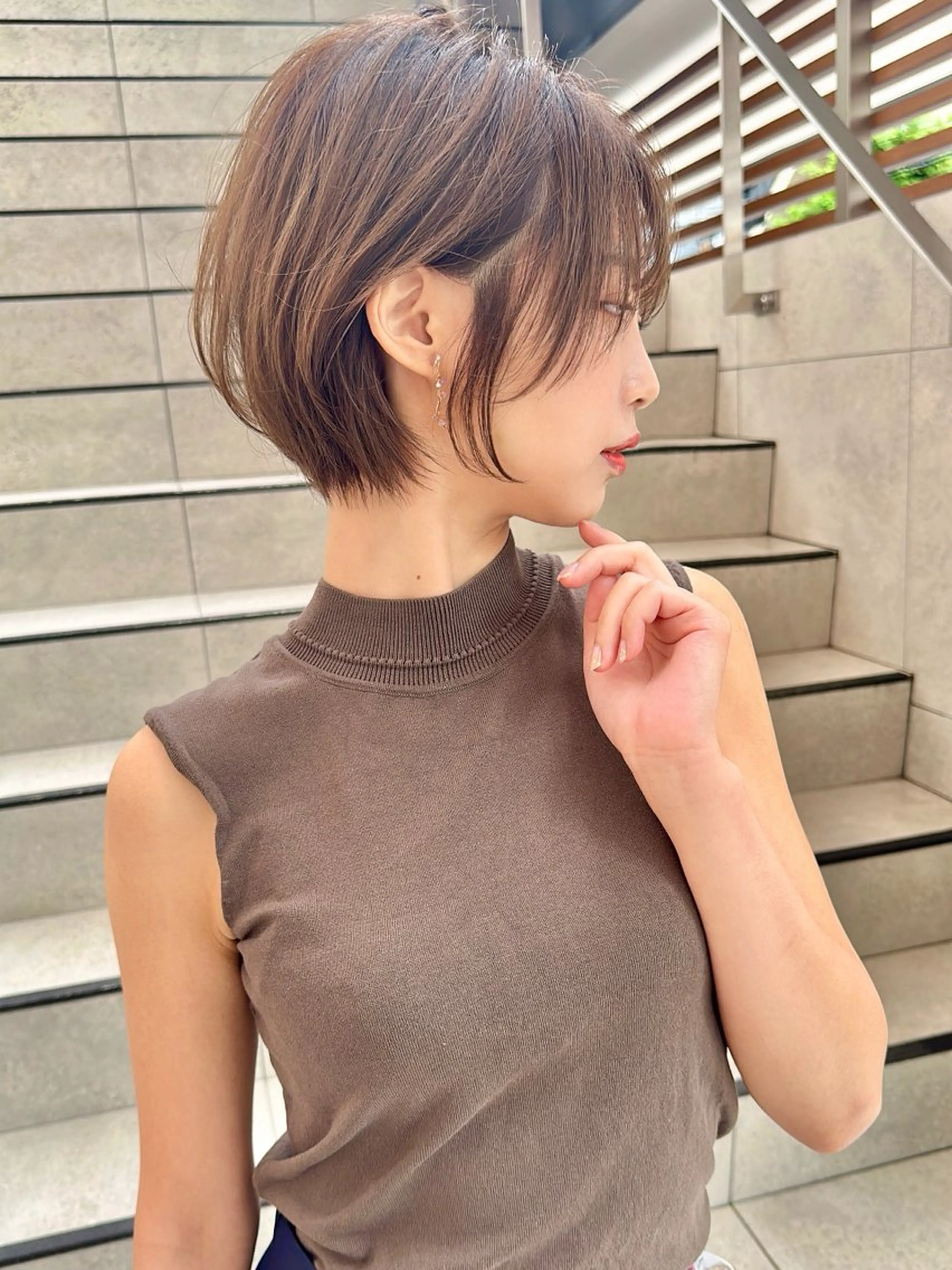 ショート カット レイヤー❣️縮毛矯 川村利幸のヘアスタイル