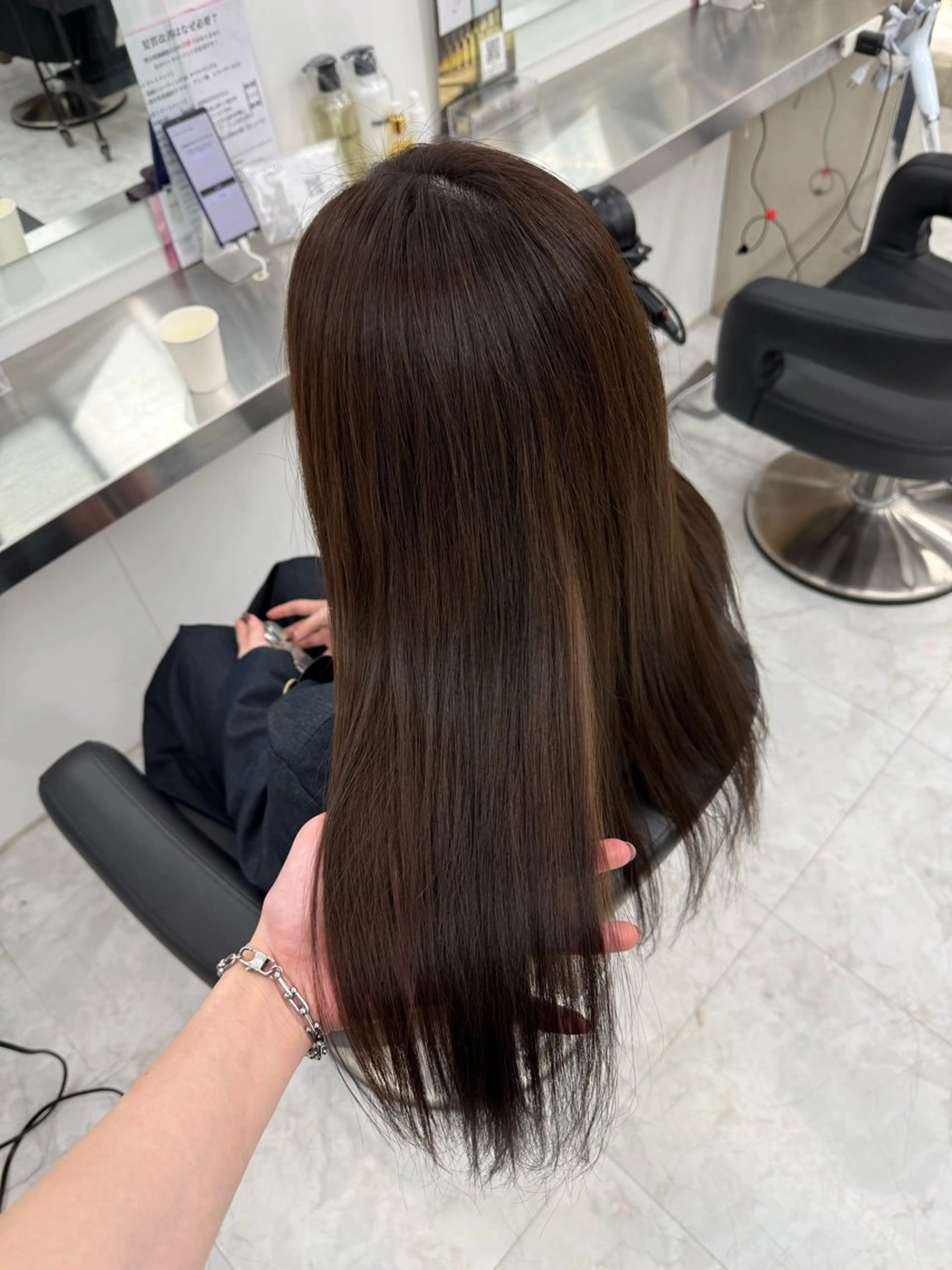 ロング カラー カット ヘアカラー 中韓レイヤー/ ブラウン🤎はやとのヘアスタイル