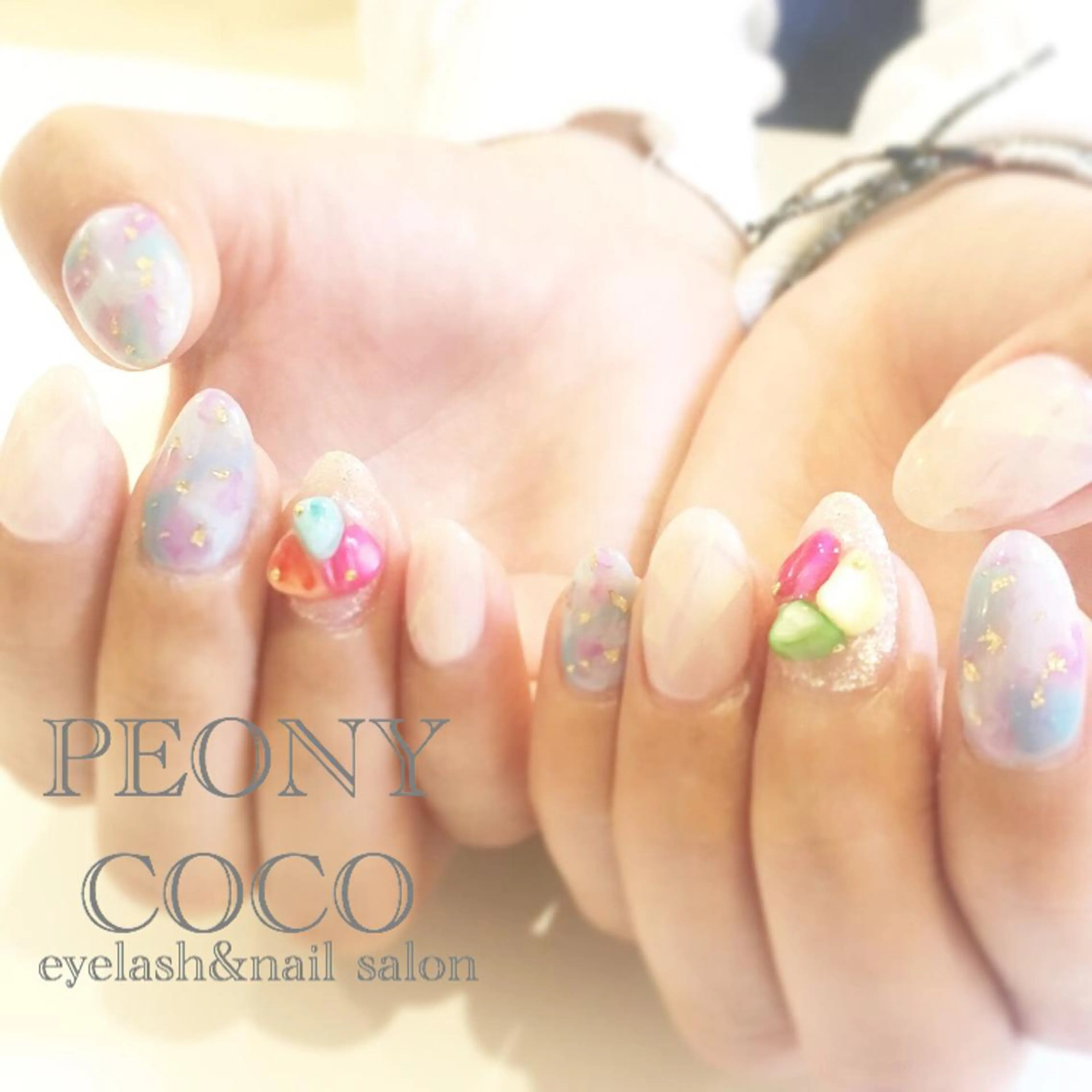 セミロング ネイル マツエク・マツパ Beauty salon STELLA所属・STELLA 大西南帆のマツエク・マツパデザイン