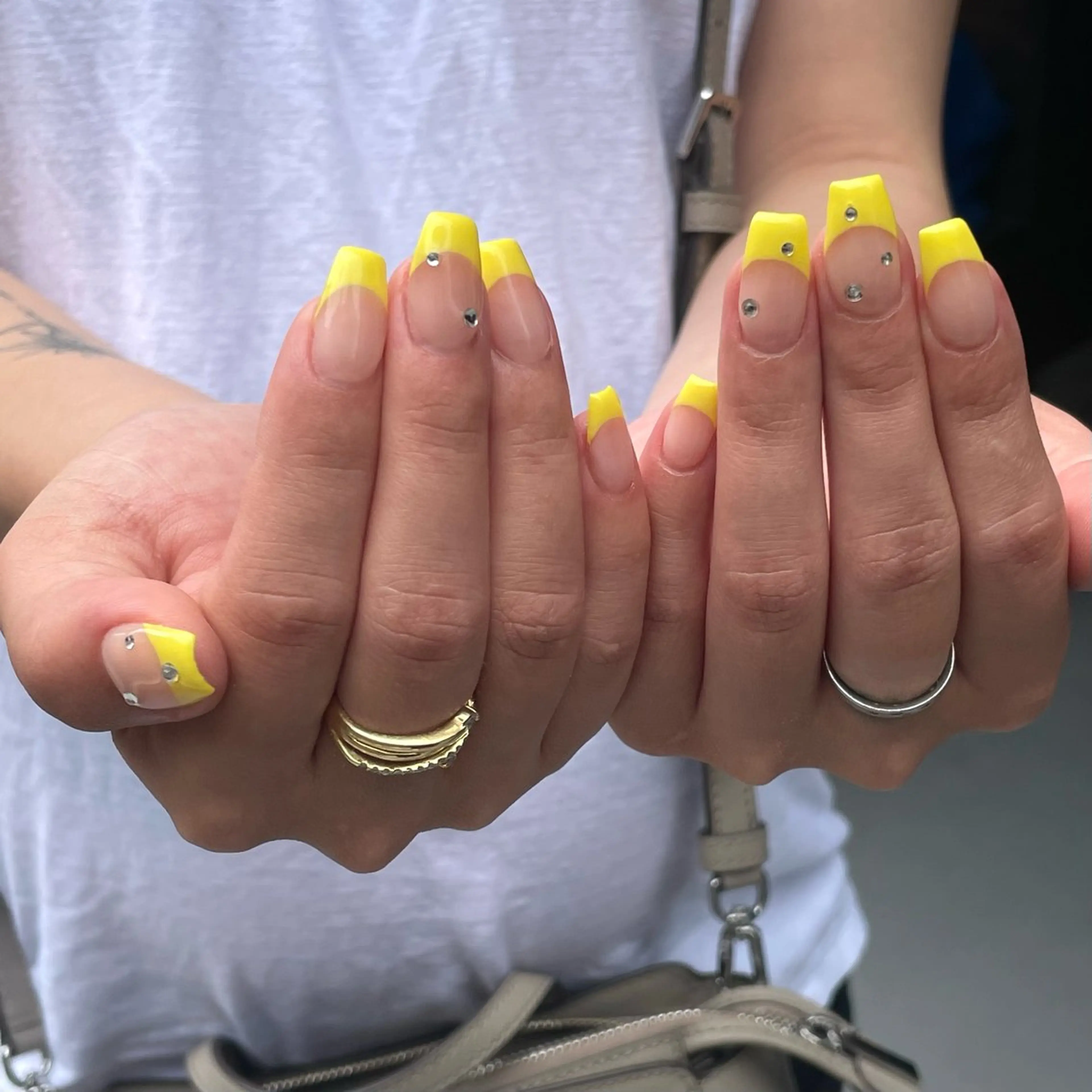 【オフあり】🩵フレンチネイル🌙の写真