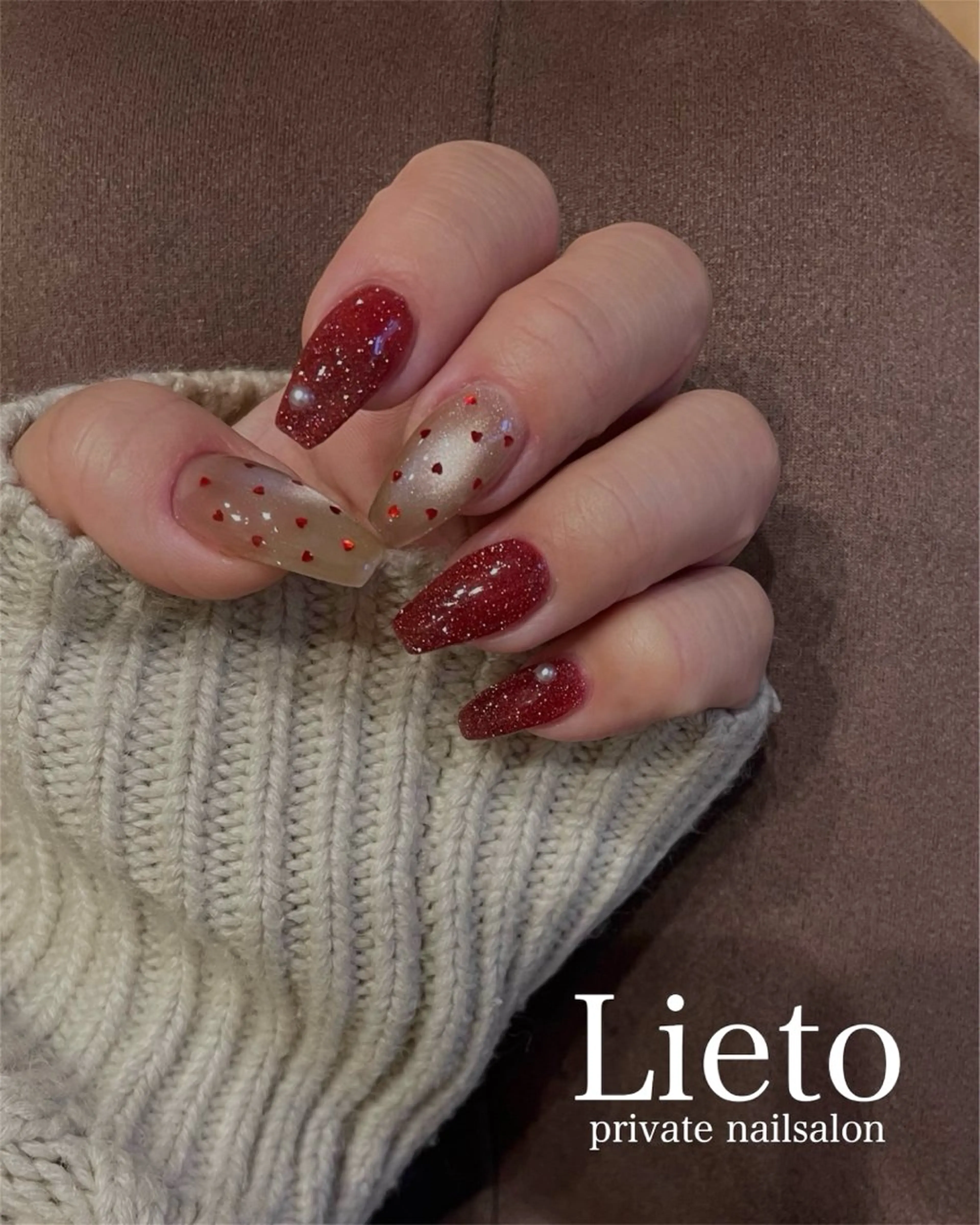 ネイル フレンチネイル グラデーション マグネットネイル ニュアンスネイル ワンカラーネイル nailsalon Lietoのネイルデザイン