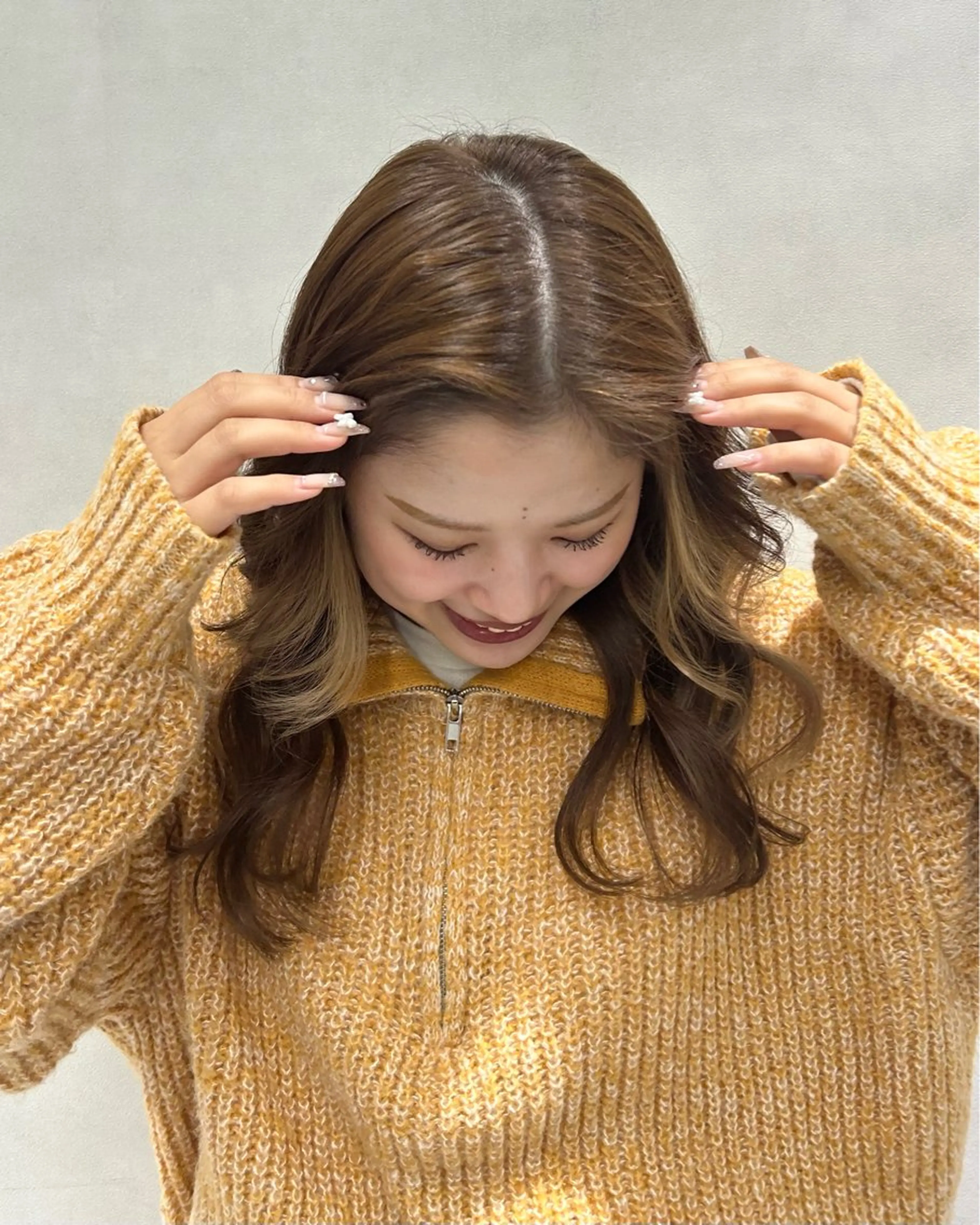 ロング カラー ベージュカラー 寺川留以 /カットモデル募集中のヘアスタイル