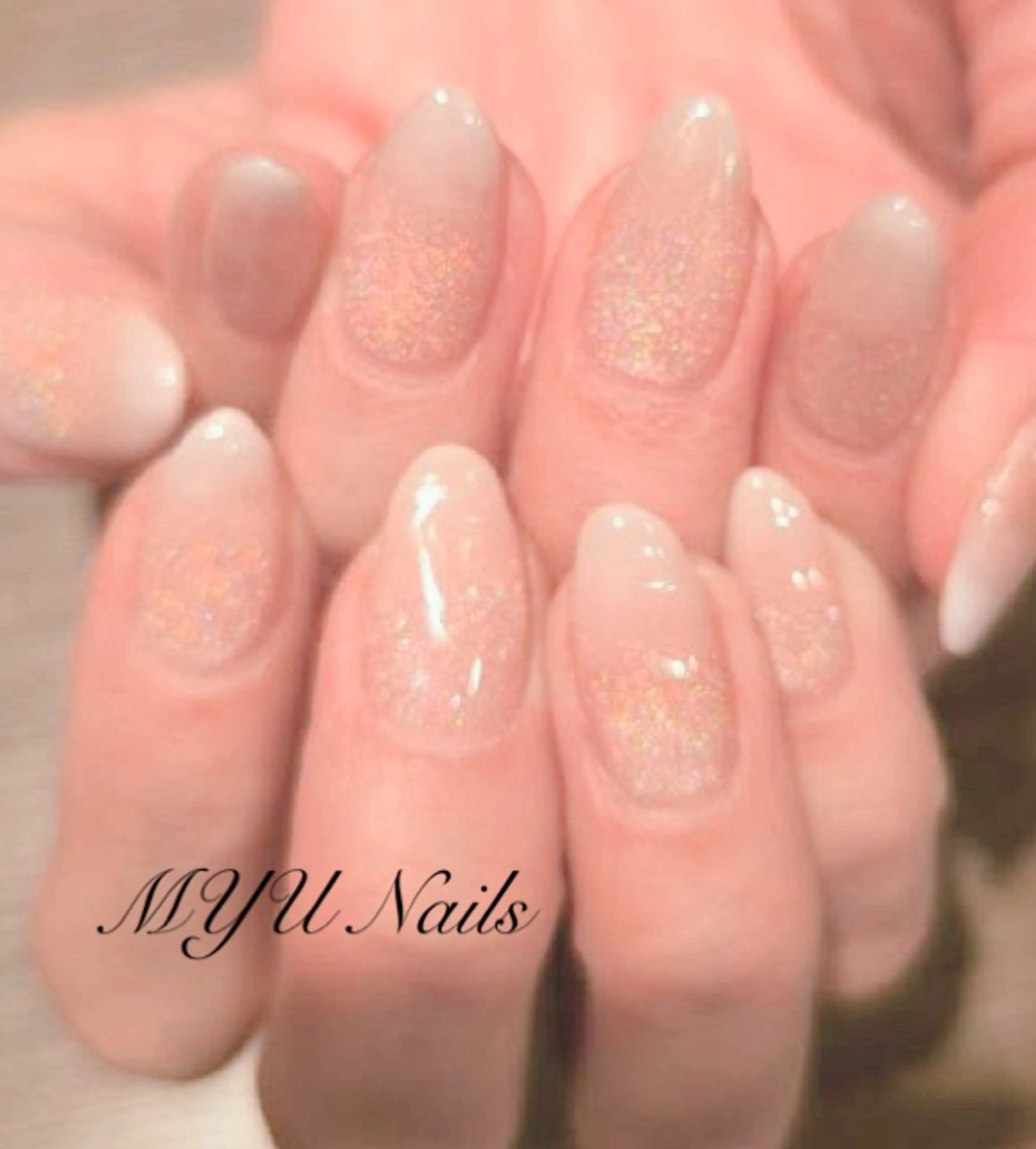 ネイル ジェルネイル 持ち込み パラジェル MYU Nails所属・ニュアンスネイル🌈 MYU Nailsのネイルデザイン