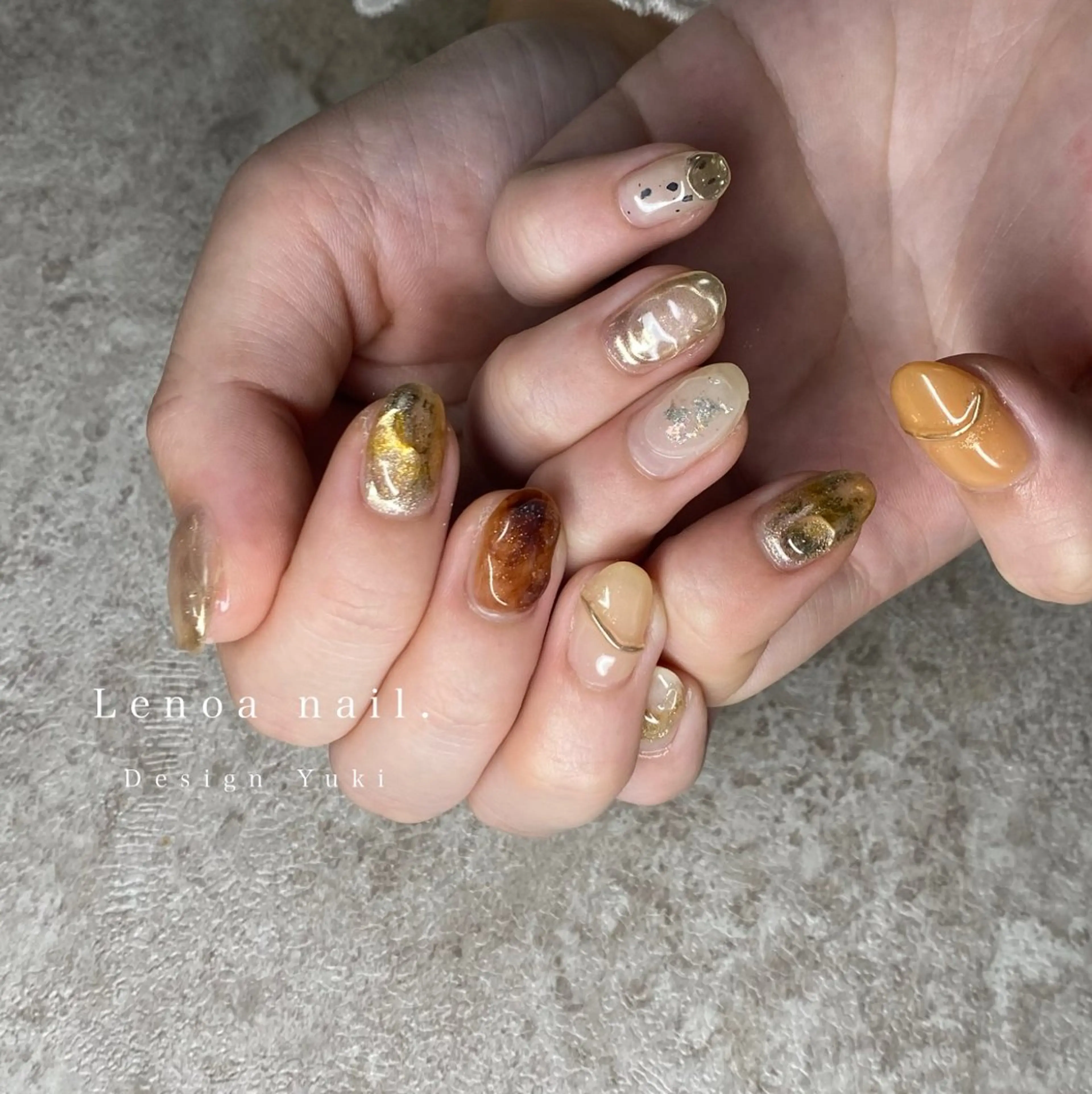 ネイル ハンドネイル Lenoa Yukiのネイルデザイン