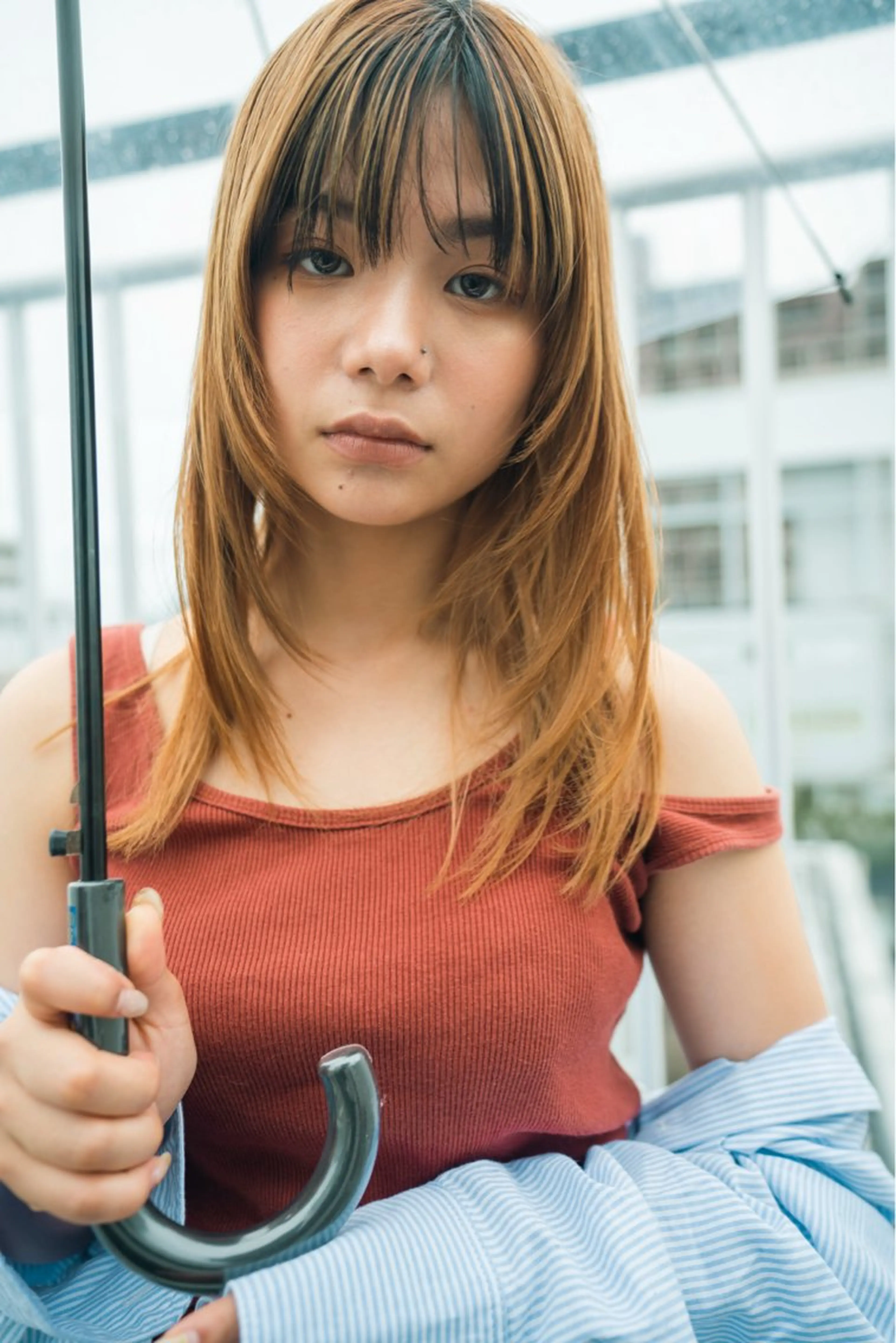 ミディアム カラー パーマ ボブ/レイヤー/透明 感カラー/Dai🌿のヘアスタイル