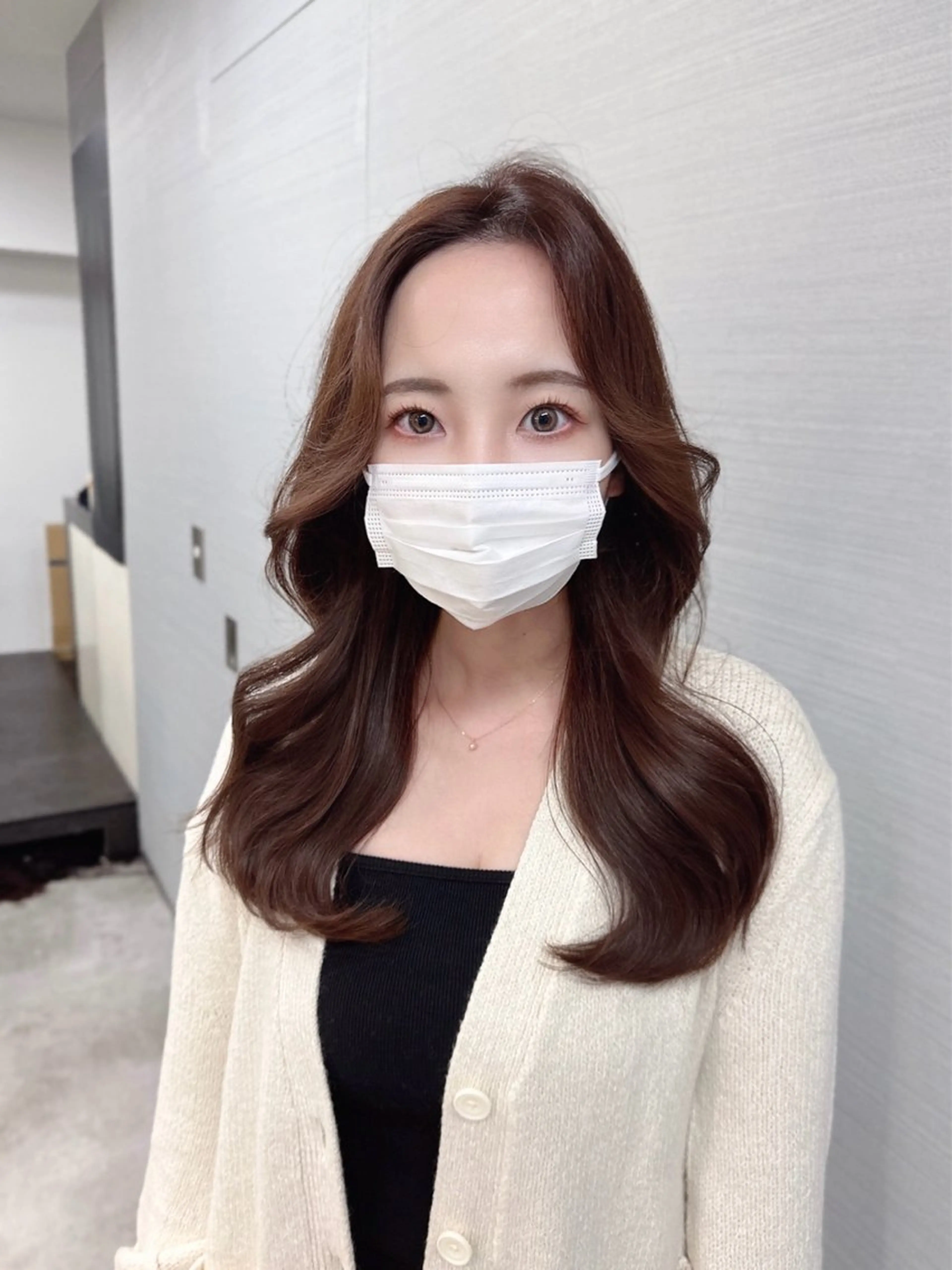 ミディアム カラー 韓国ヘア 店長NEGIのヘアスタイル