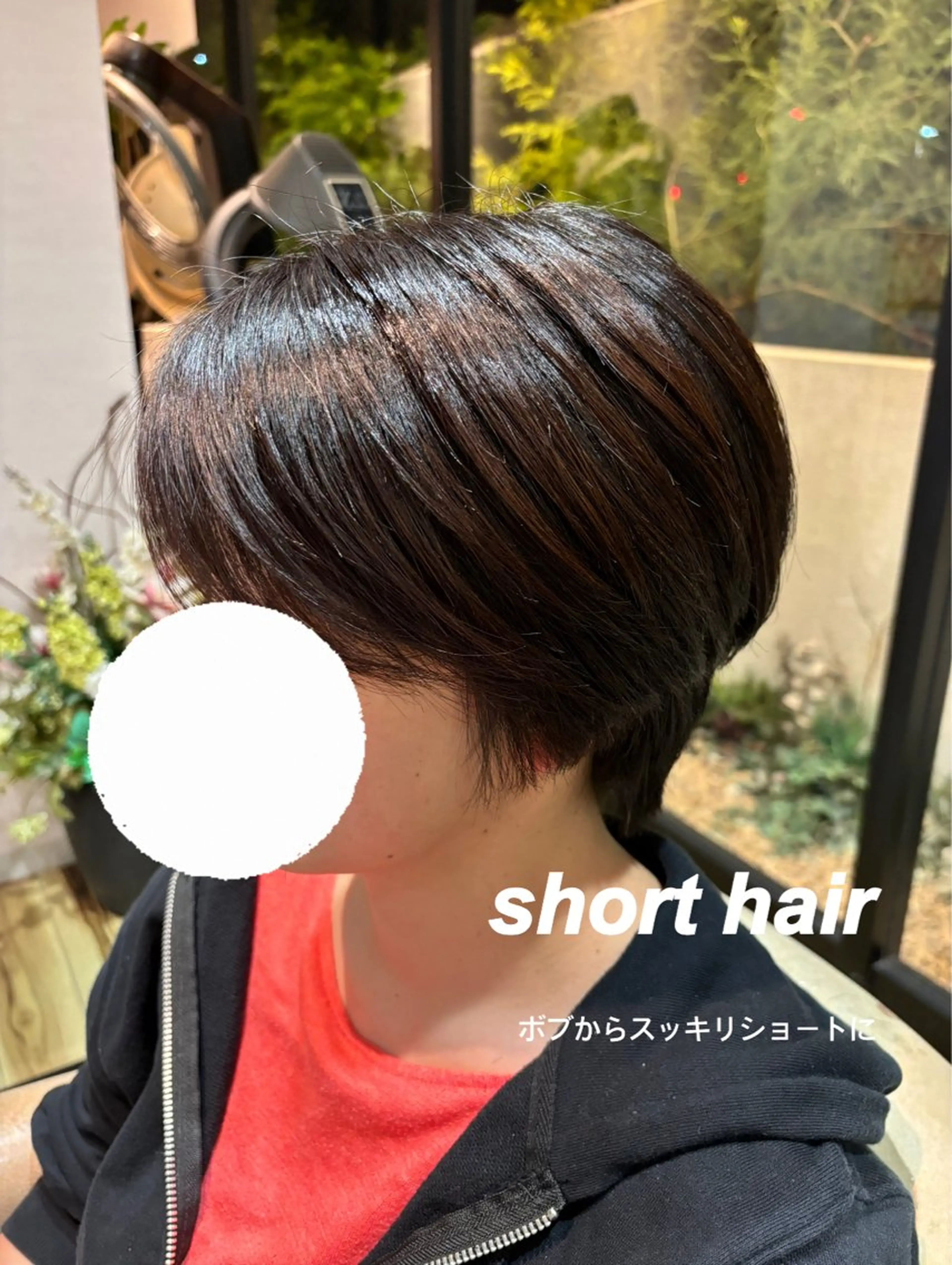 ショート ボブ ショートヘア カット パーマ 岡本 梨沙のヘアスタイル