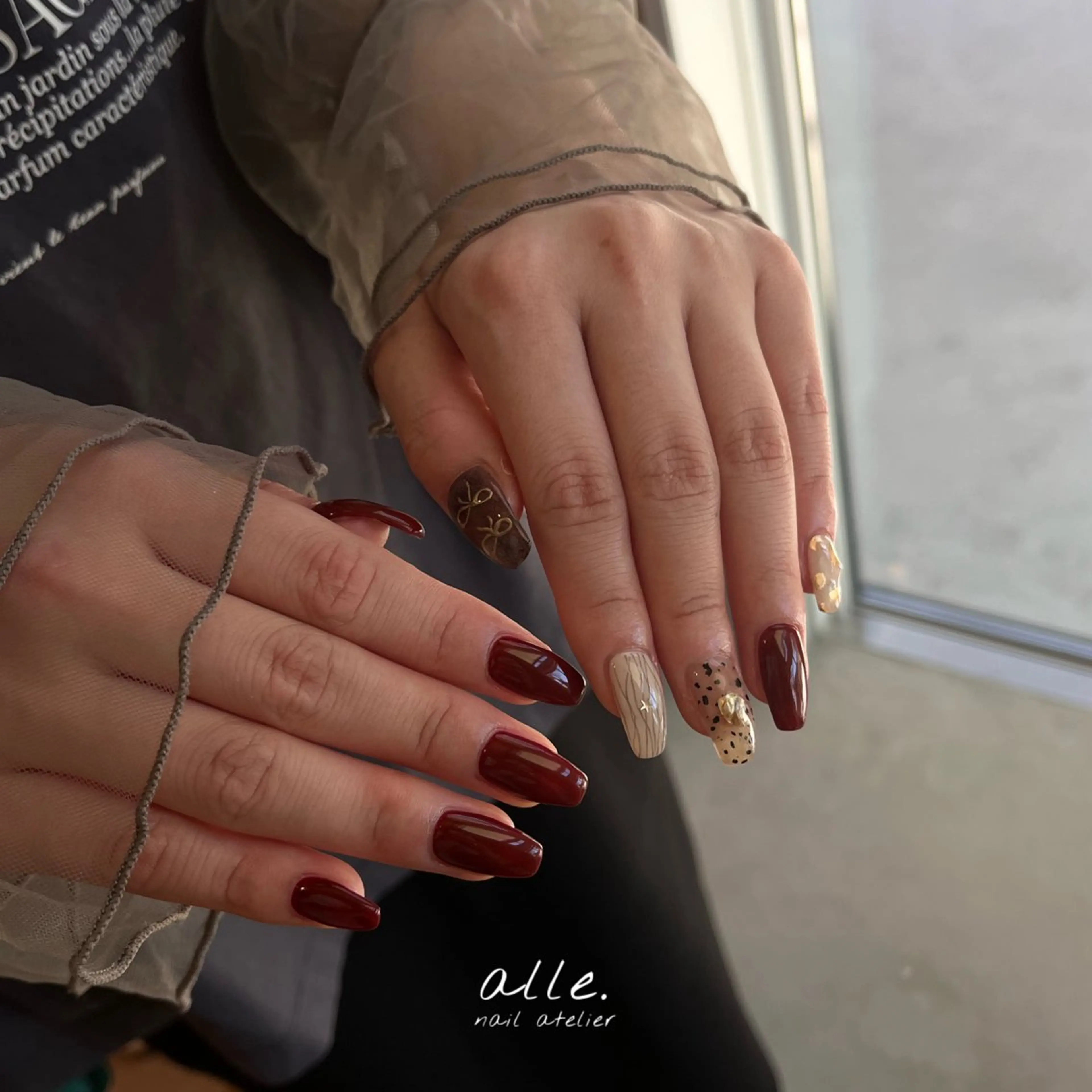 ネイル ハンドネイル atelier alle.のネイルデザイン