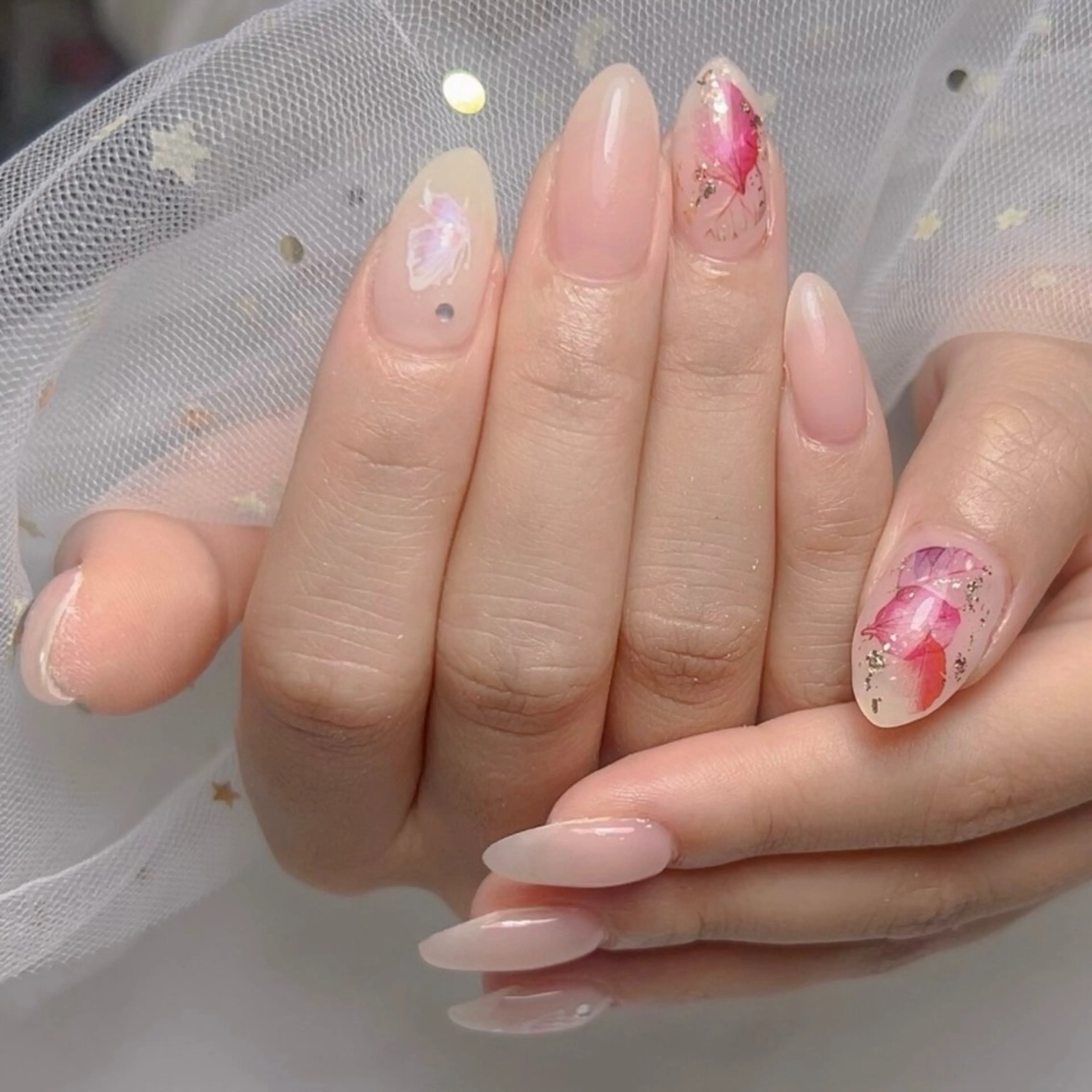 ネイル アートネイル フレンチネイル ジェルネイル グラデーション 韓国ネイル ハンドネイル 久保田 マリコのネイルデザイン