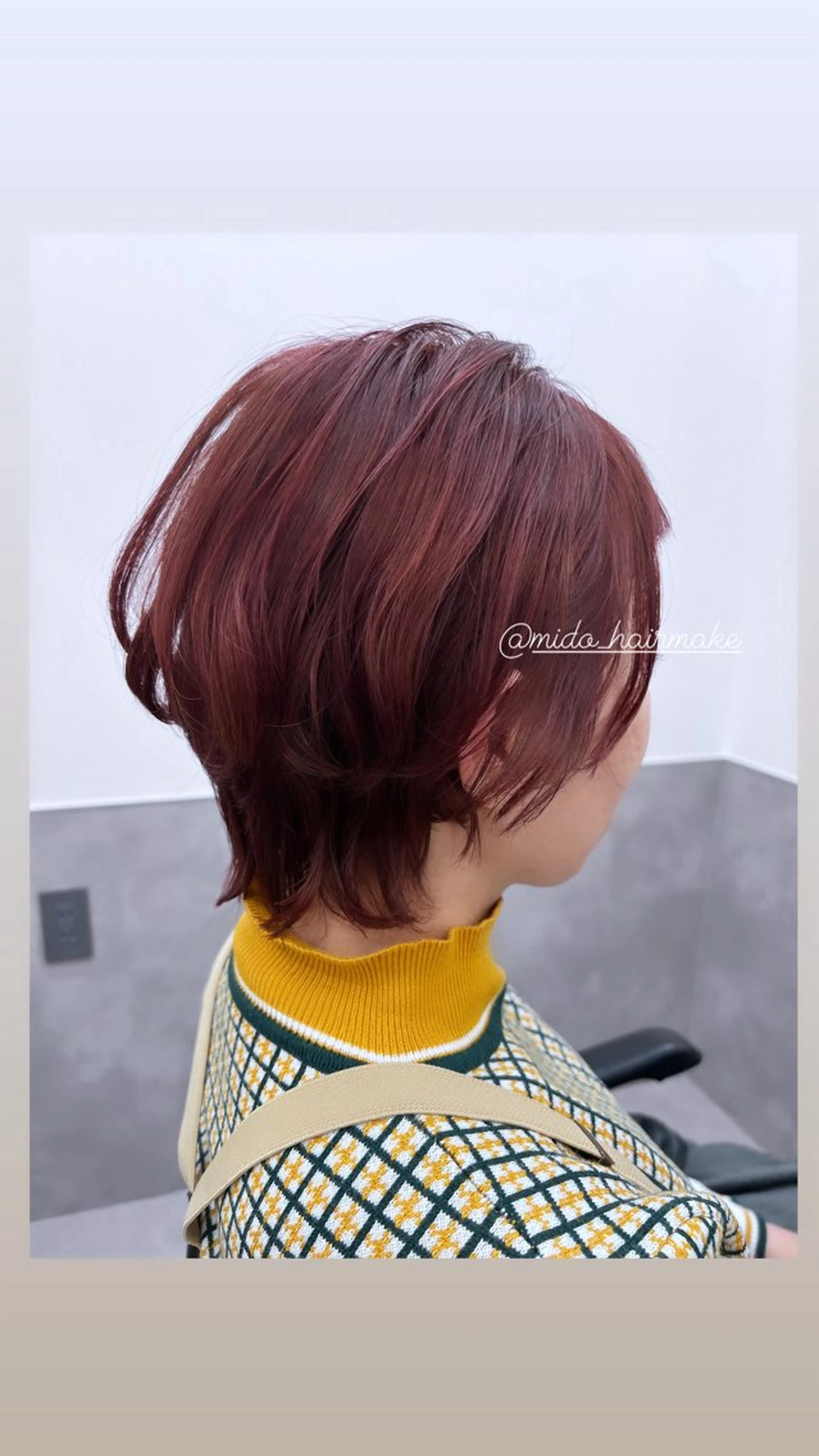 ミディアム オレンジブラウン MIDORI ミドリのヘアスタイル