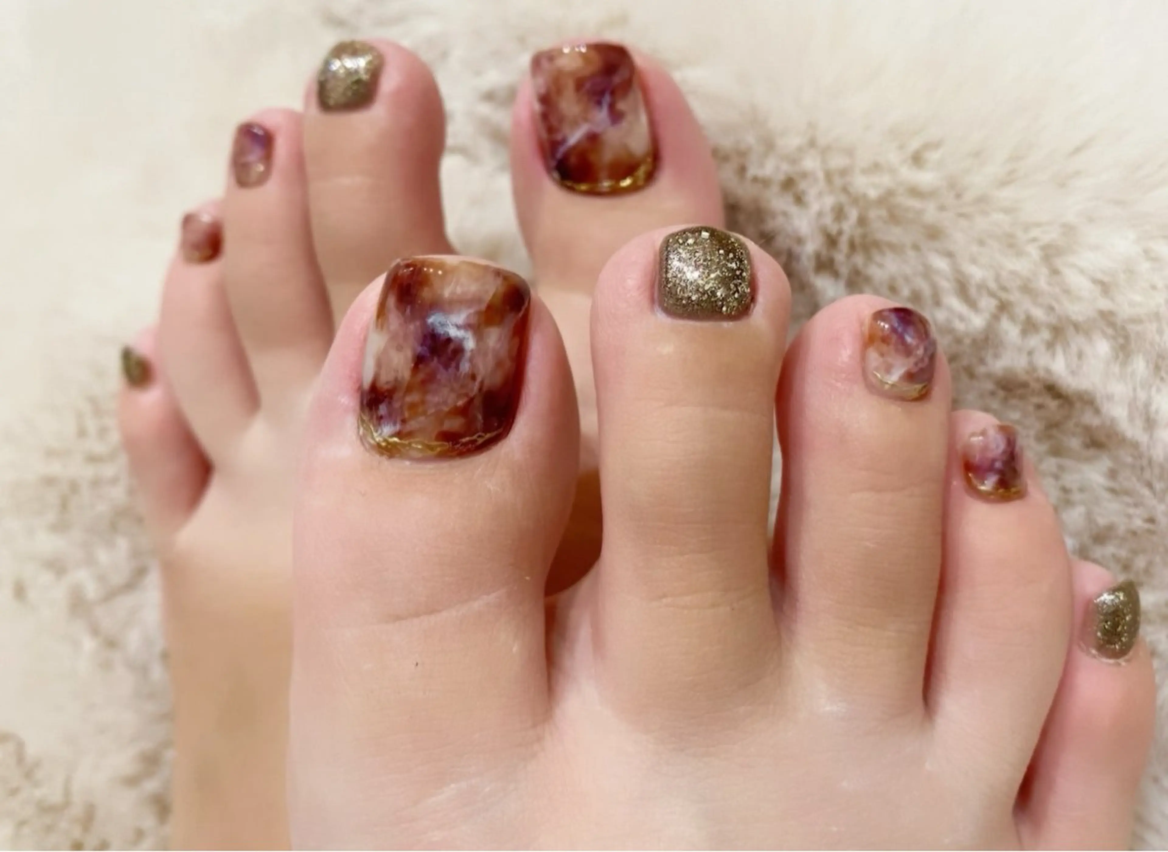 ネイル べっ甲ネイル SUN 小野田のマツエク・マツパデザイン