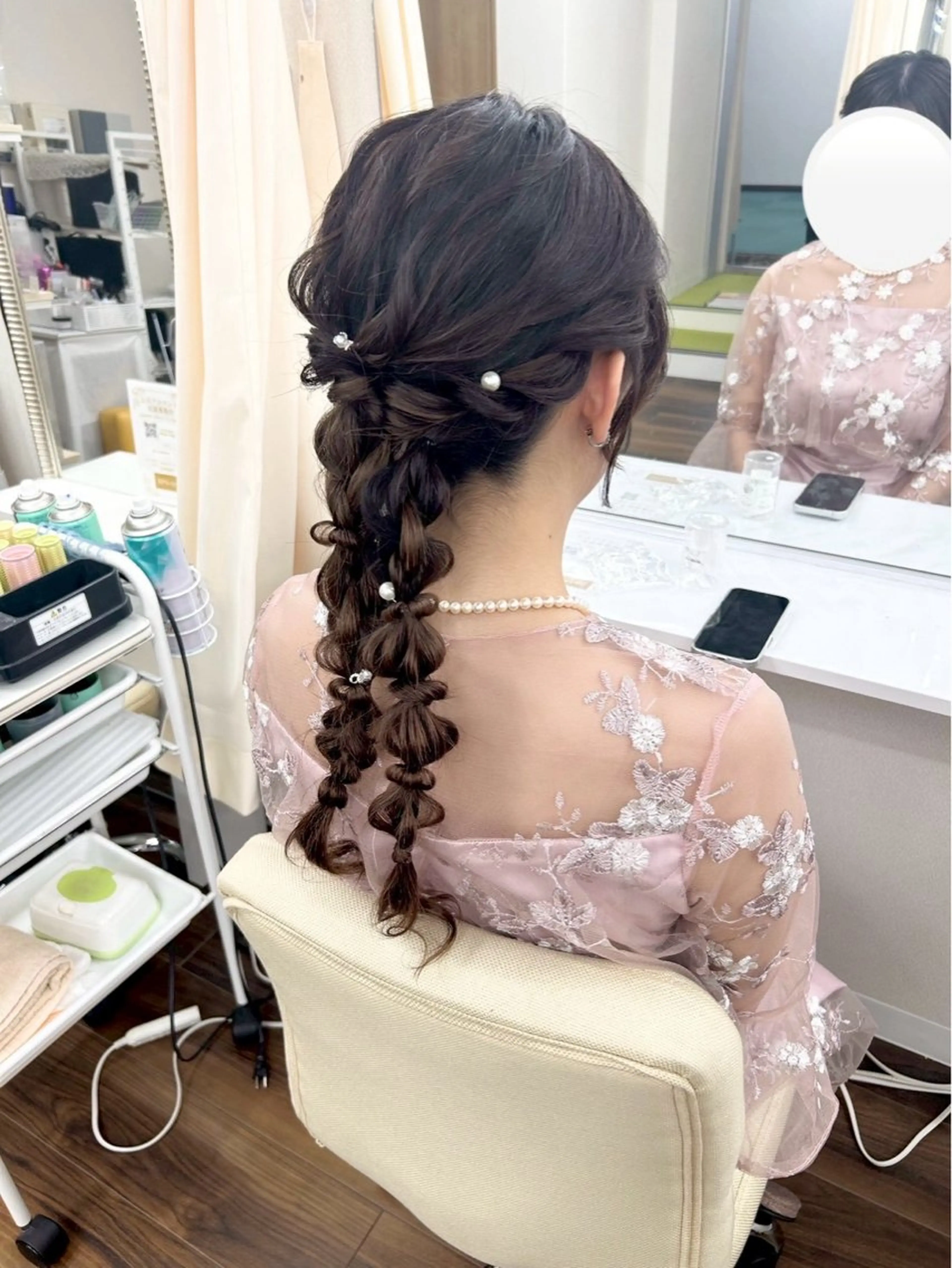 ロング ヘアセット YUMEYAKATA 五条店のヘアスタイル
