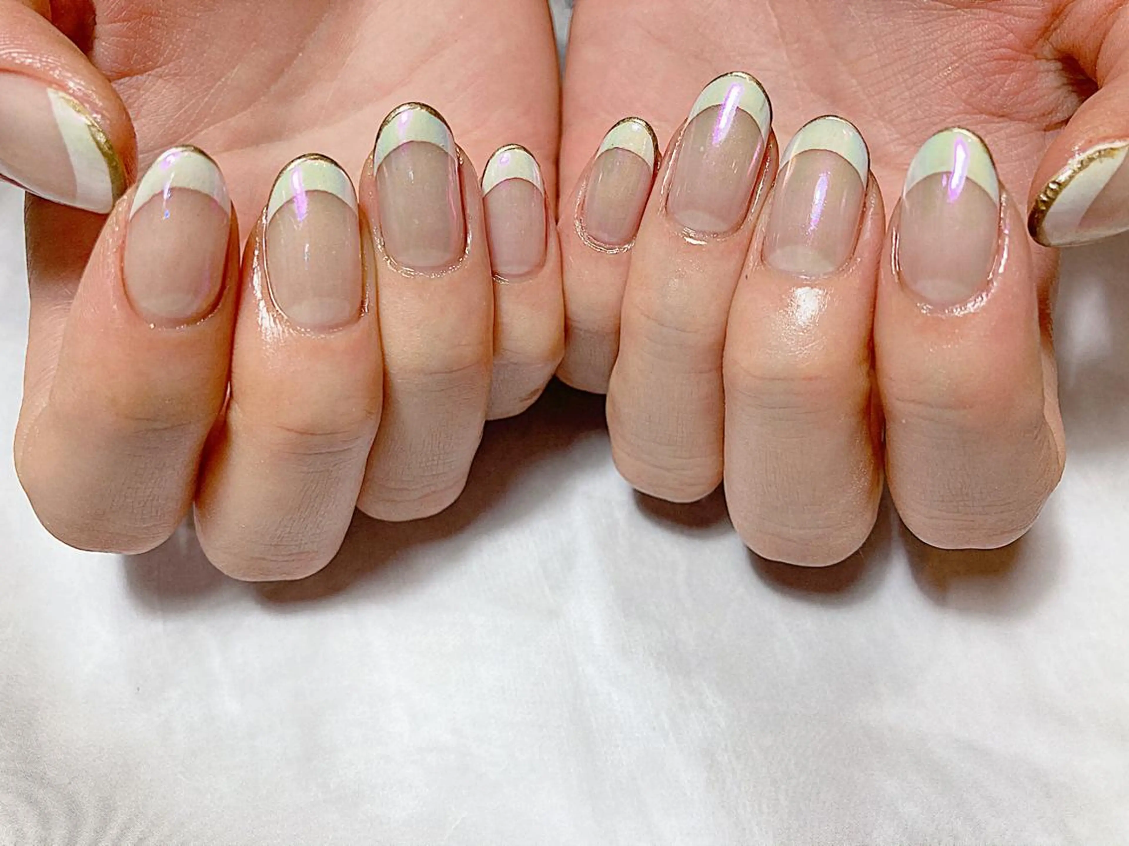 ショート カラー ネイル マツエク・マツパ illum hicariのネイルデザイン