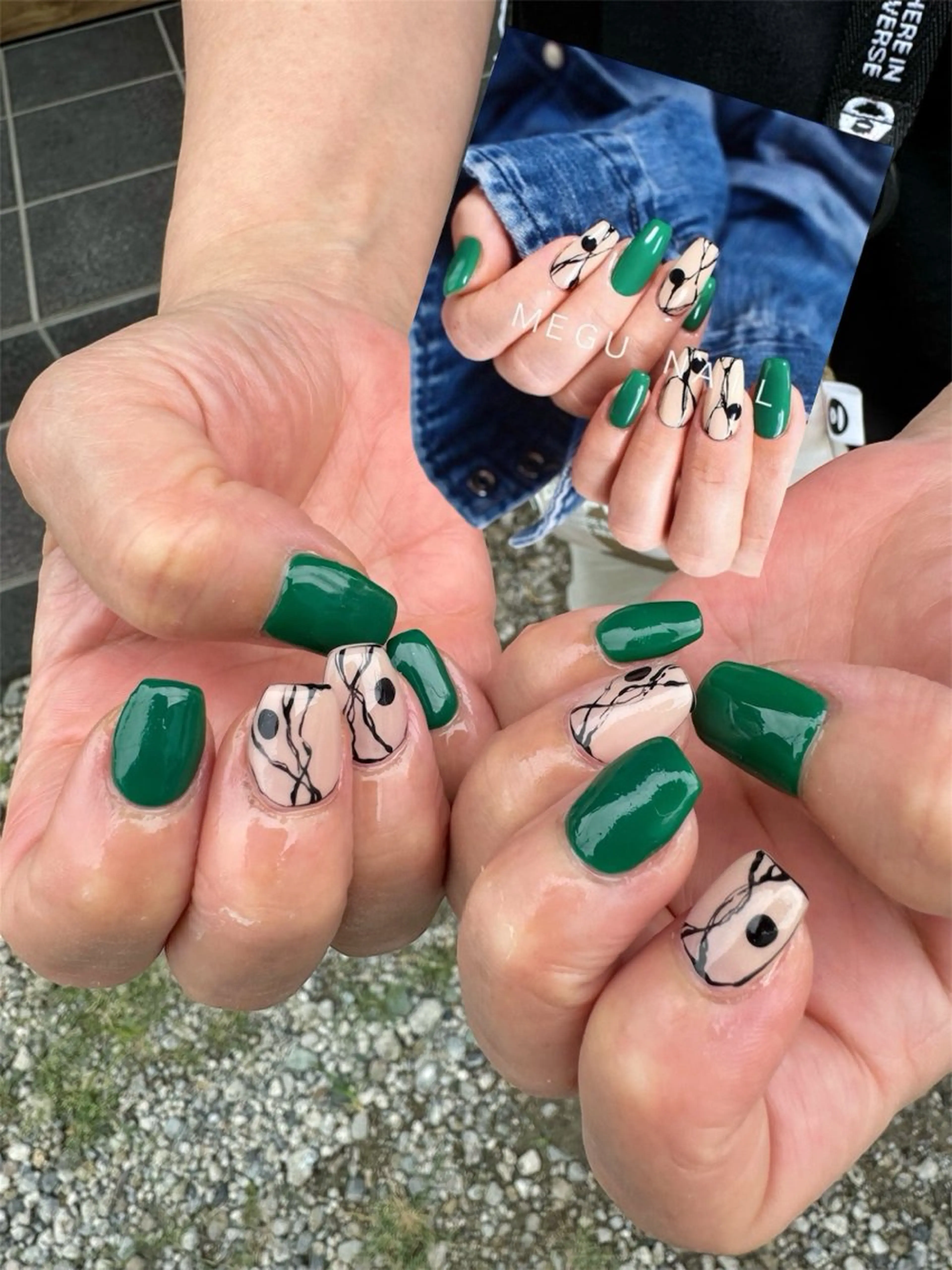 ネイル フットネイル マグネットネイル ミラーネイル 持ち込み ニュアンスネイル jeu nail.のネイルデザイン