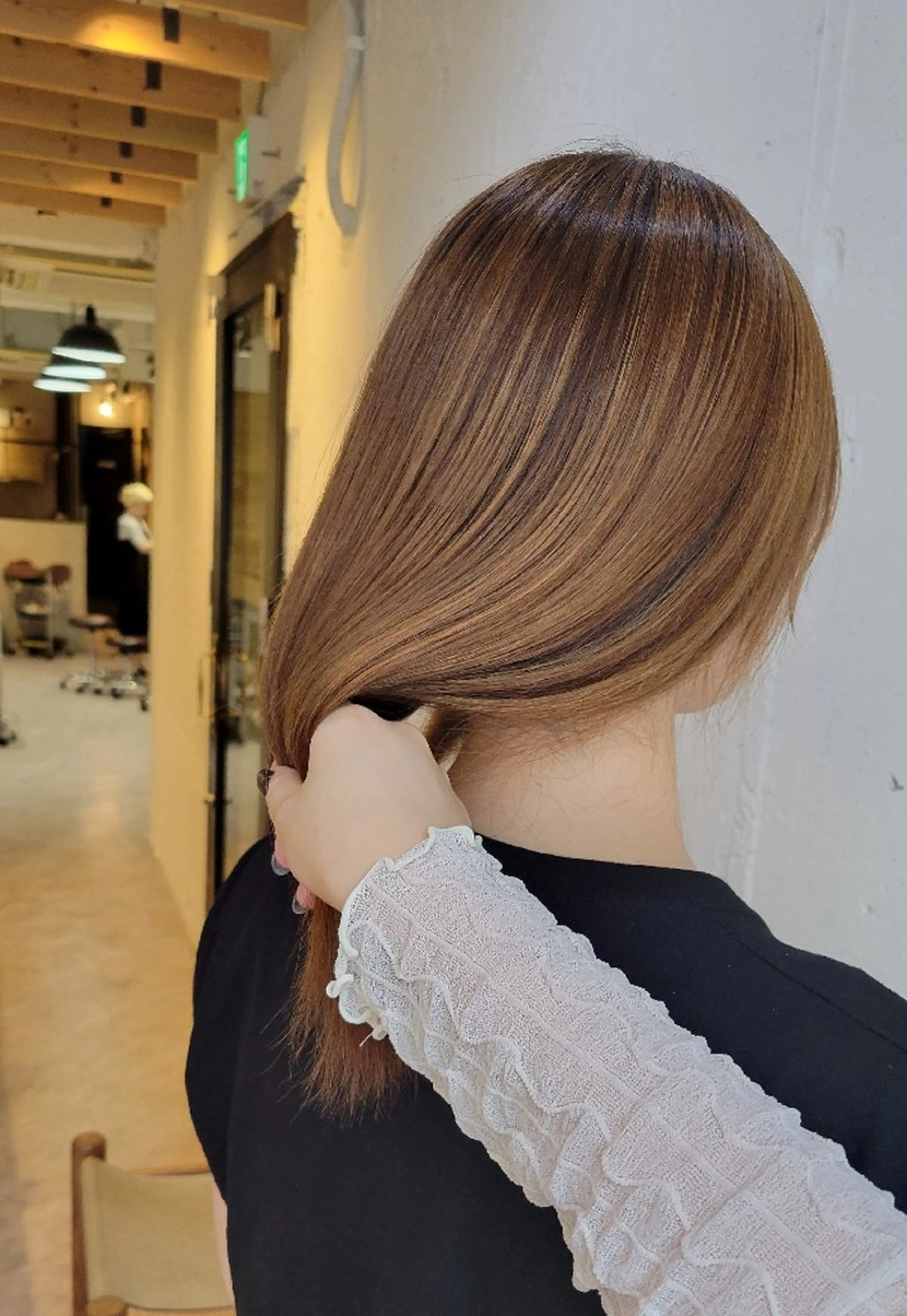 ロング 縮毛矯正 Ayu🐾縮毛矯正/ ブリーチ無しカラーのヘアスタイル