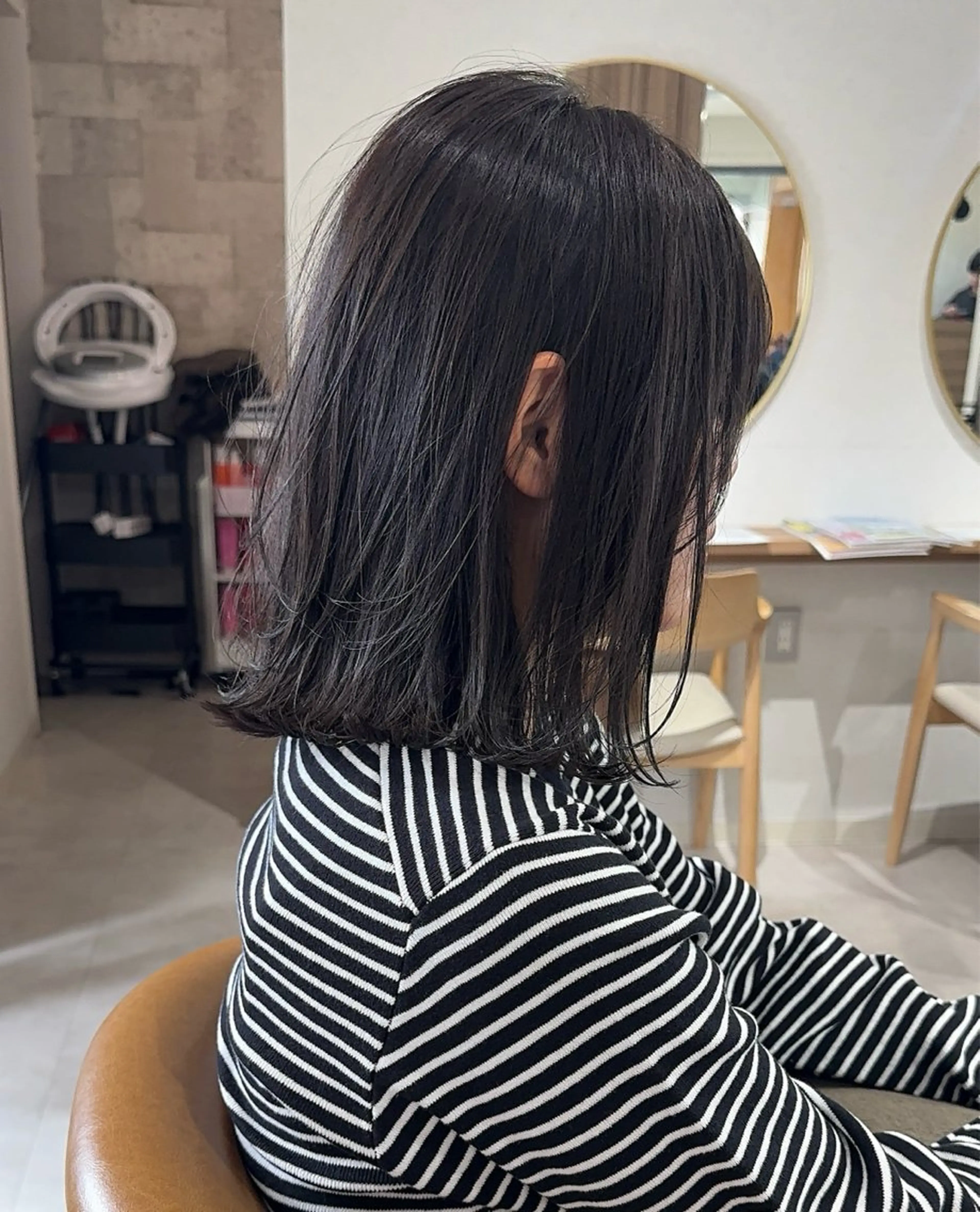 ミディアム カット ヘアカラー トリートメント イメチェンレイヤー/ 縮毛矯正/菅野恭平のヘアスタイル