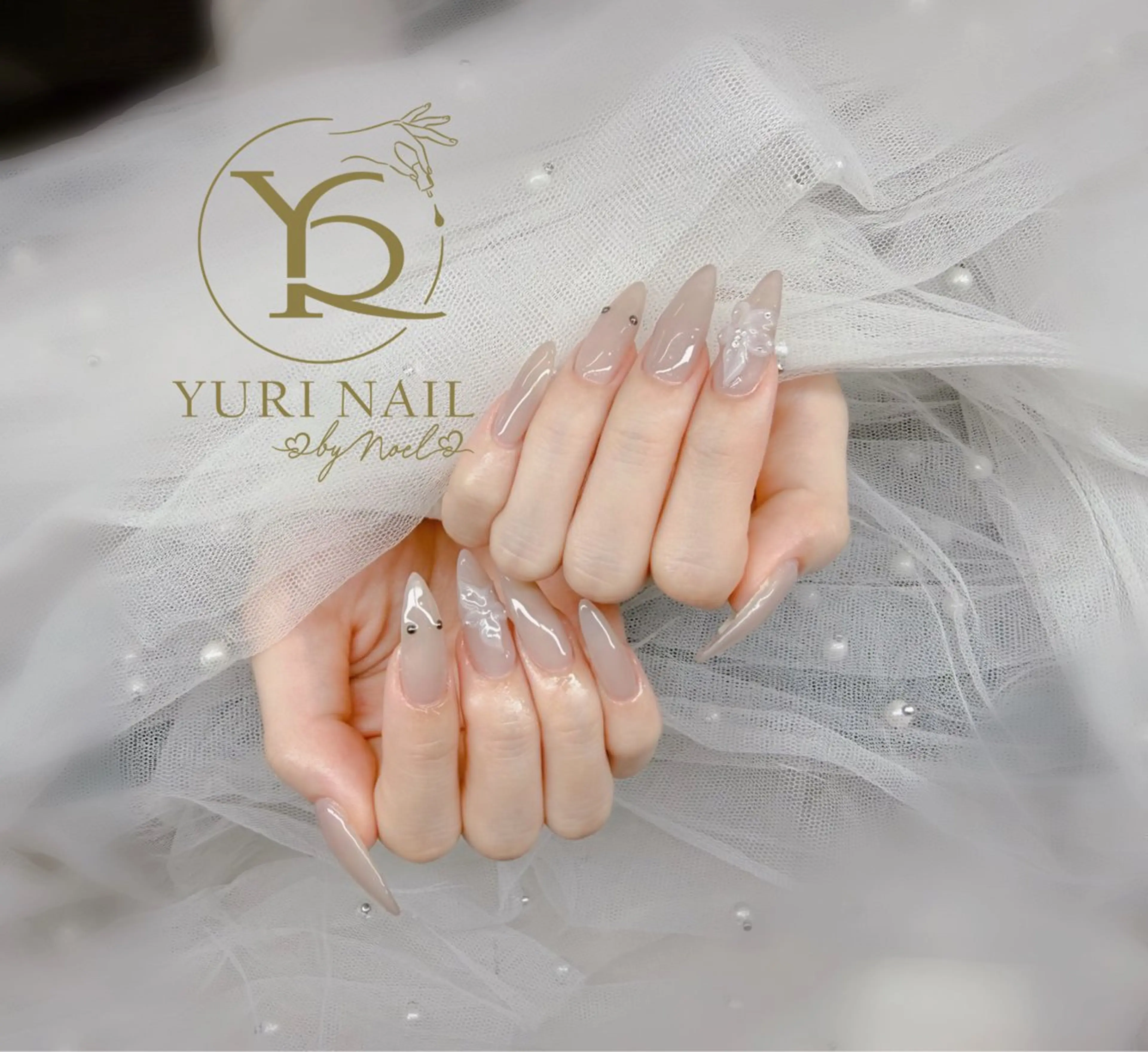 ネイル チークネイル フットネイル フレンチネイル グラデーション キラキラネイル ハンドネイル フットネイル ハンドケア YURI Nail Funabashiのネイルデザイン