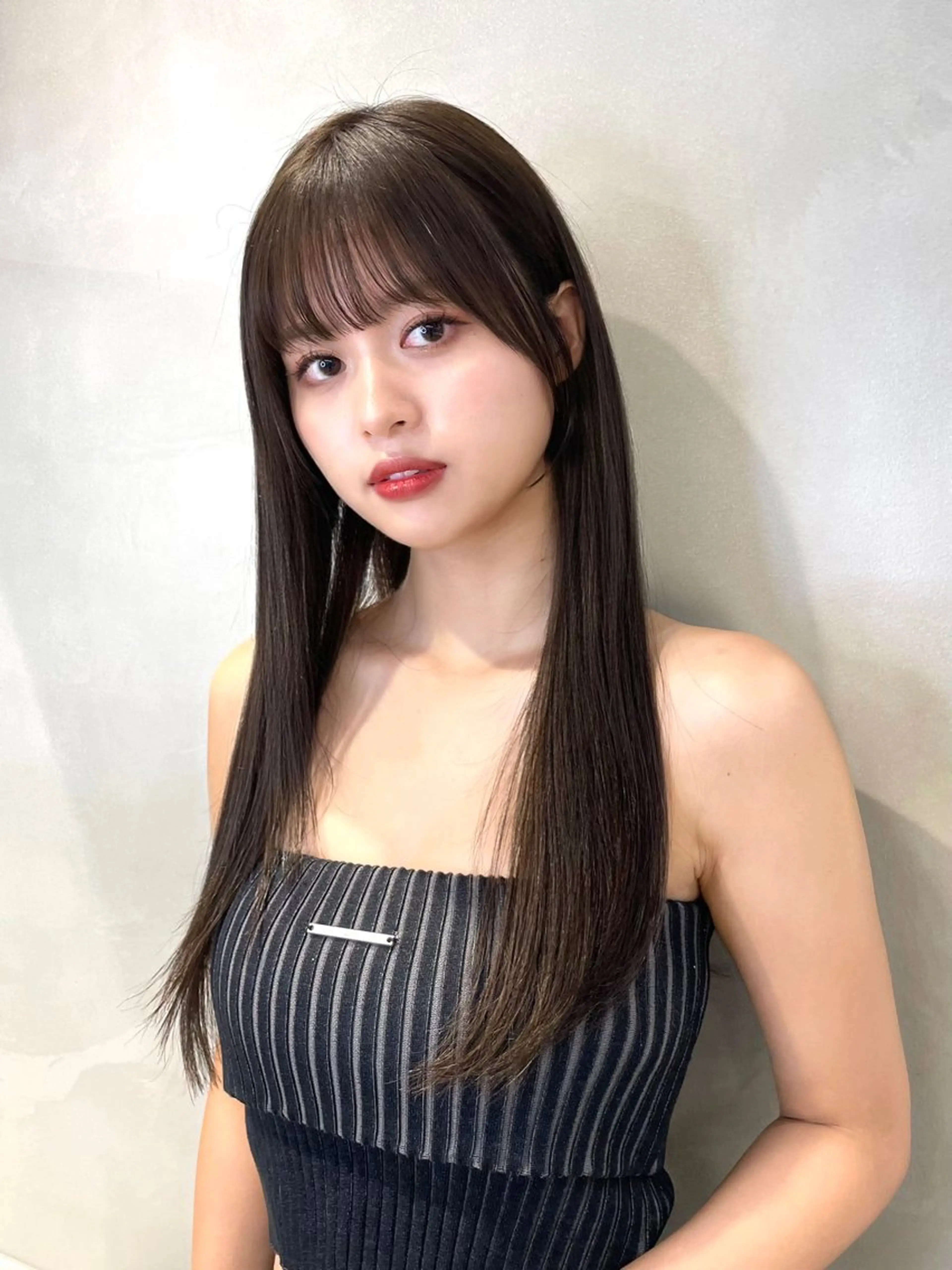 ロング カラー 縮毛矯正ブリーチなし 🍒❤ゆうきのヘアスタイル