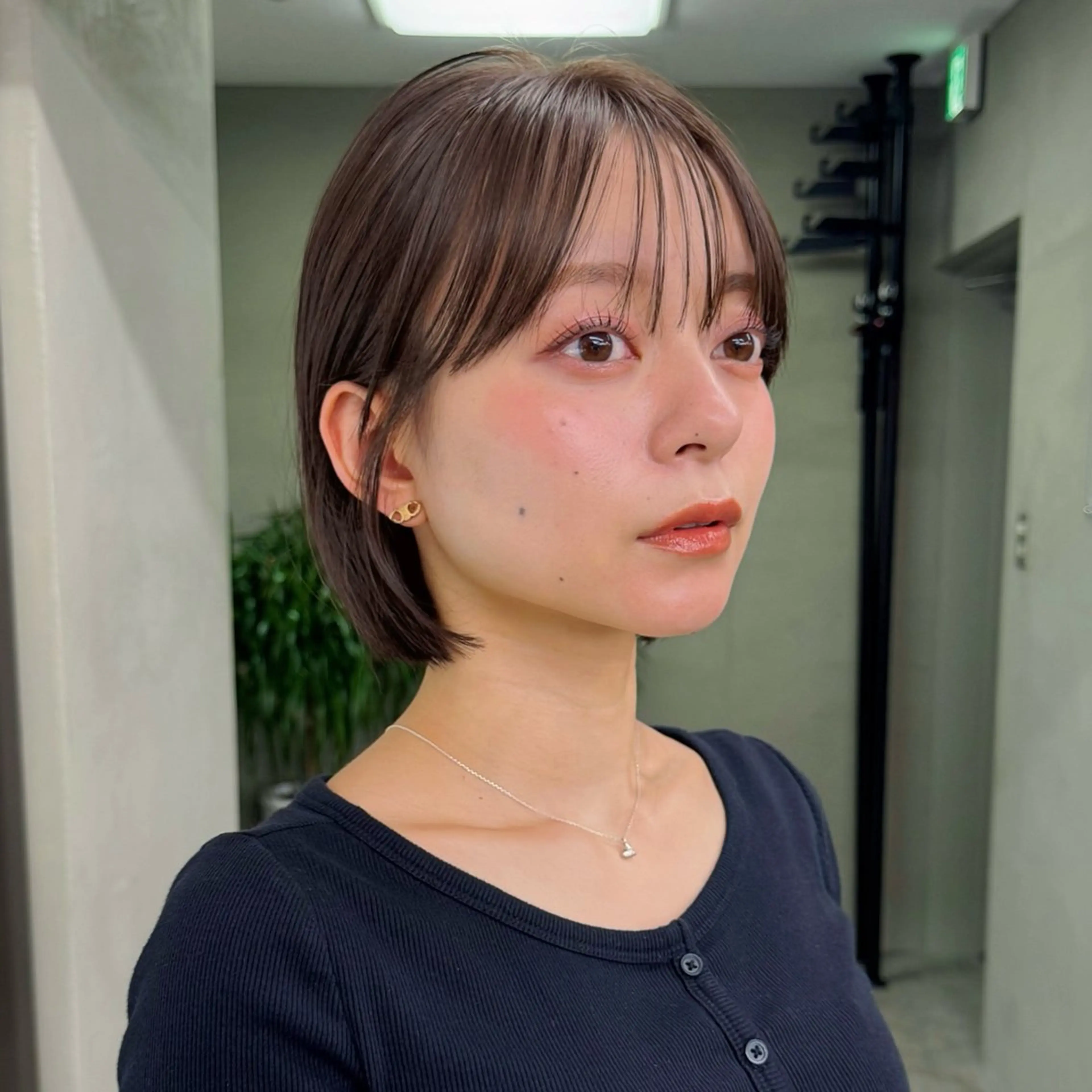 ショート カラー ボブ 柔らかいレイヤー🌿 大人ヘア/みっきーのヘアスタイル