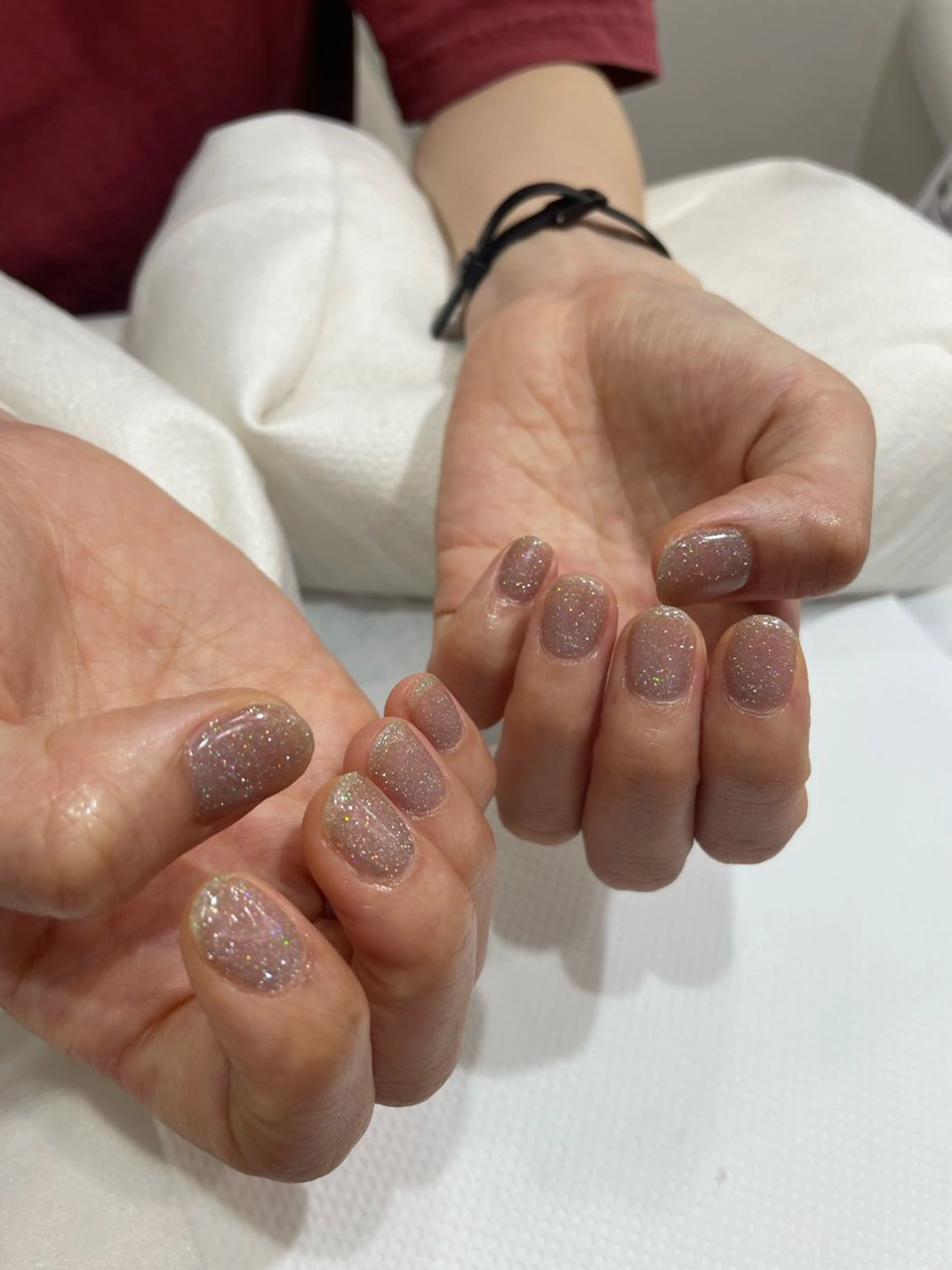 ネイル ラメ(グリッター) ワンカラーネイル yuko 〜be 高槻店💅のネイルデザイン