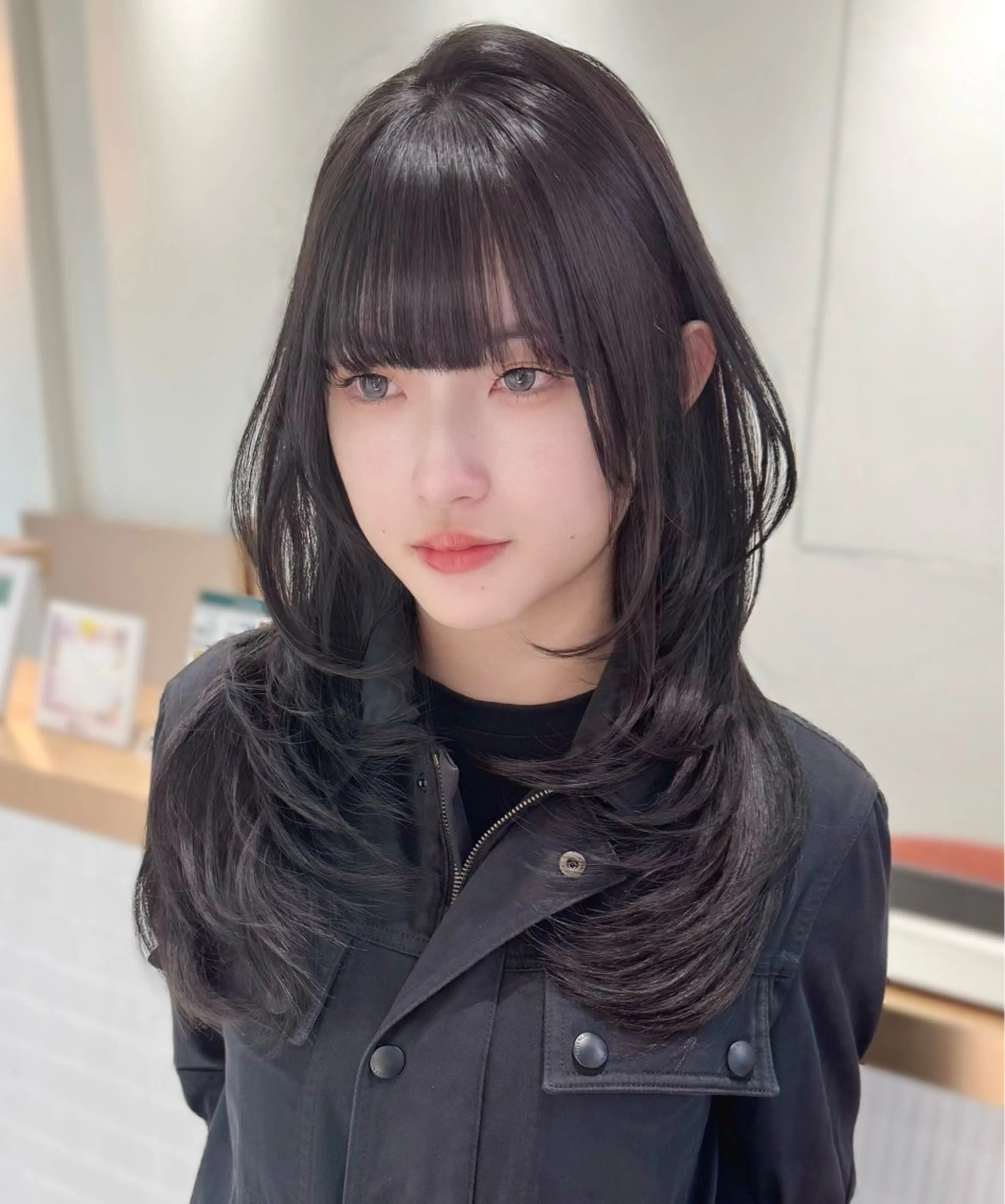 ミディアム ハッシュカット 韓国風ヘア レイヤーカット 🫧レイヤーカット/ 韓国ヘア🫧辻優也のヘアスタイル