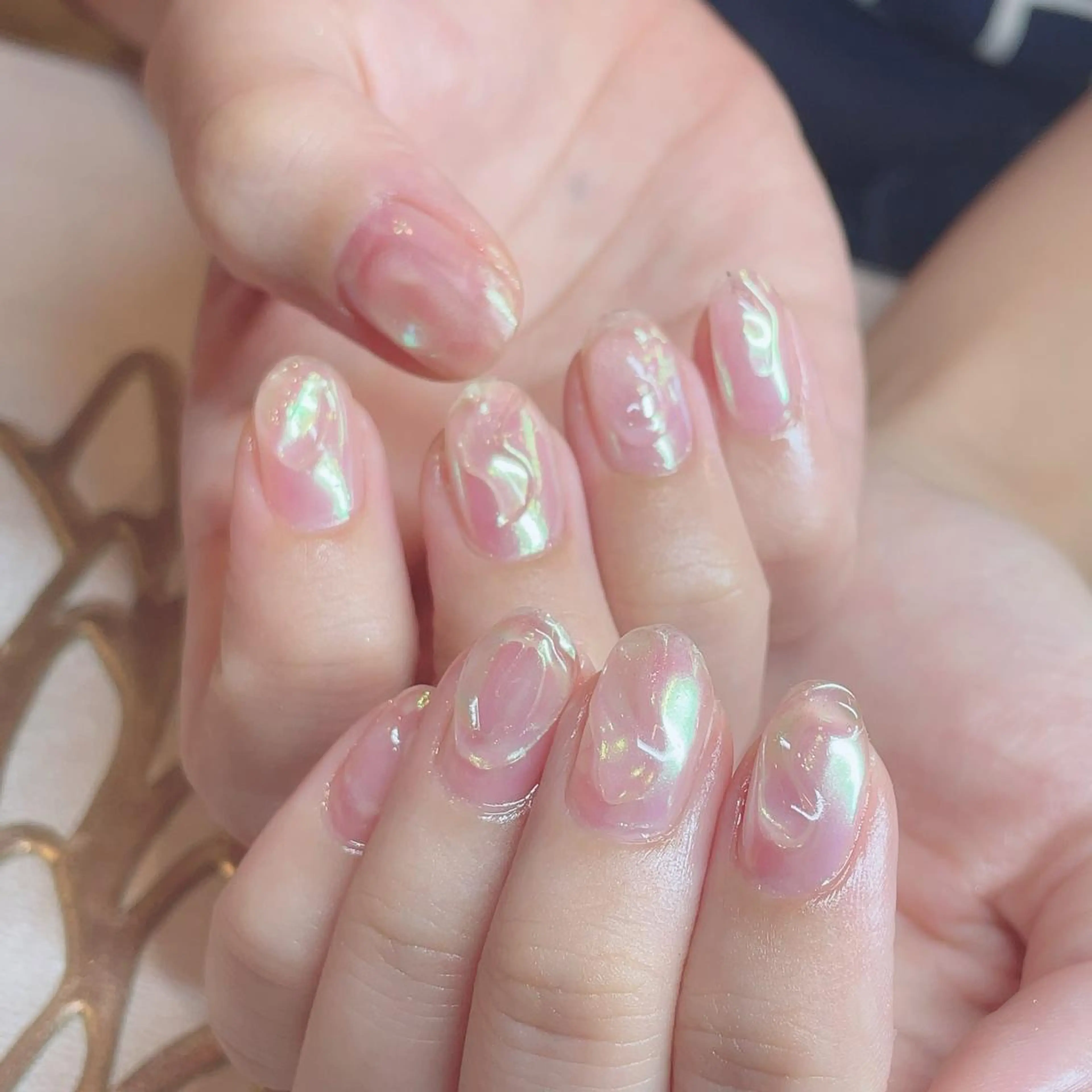 ネイル オーロラネイル ニュアンスネイル Nail salon Ariettyのネイルデザイン